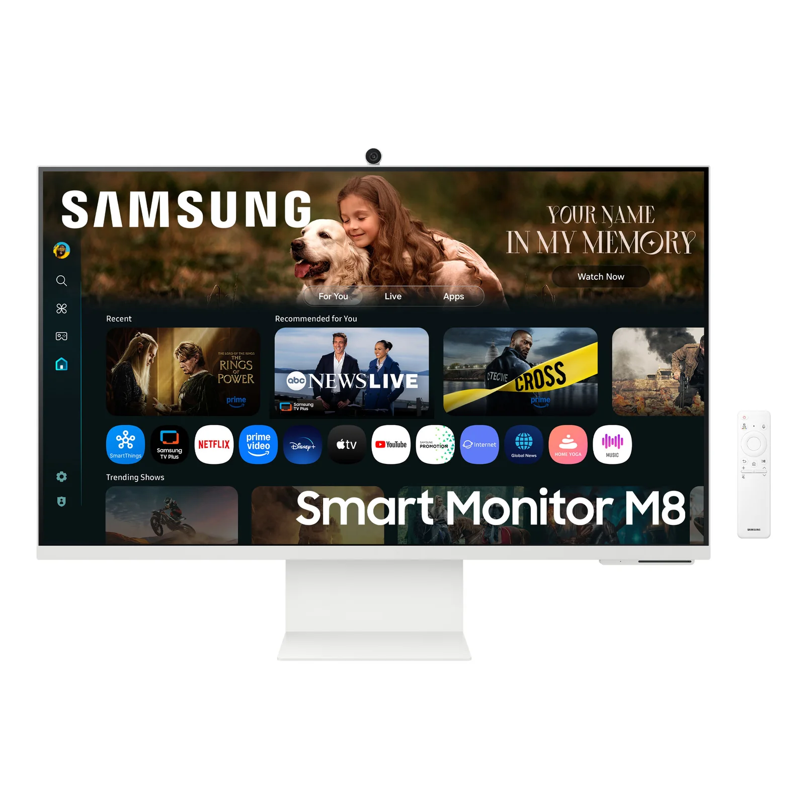 M8 M80F écran plat de PC 81,3 cm (32") 3840 x 2160 pixels 4K Ultra HD LCD Blanc