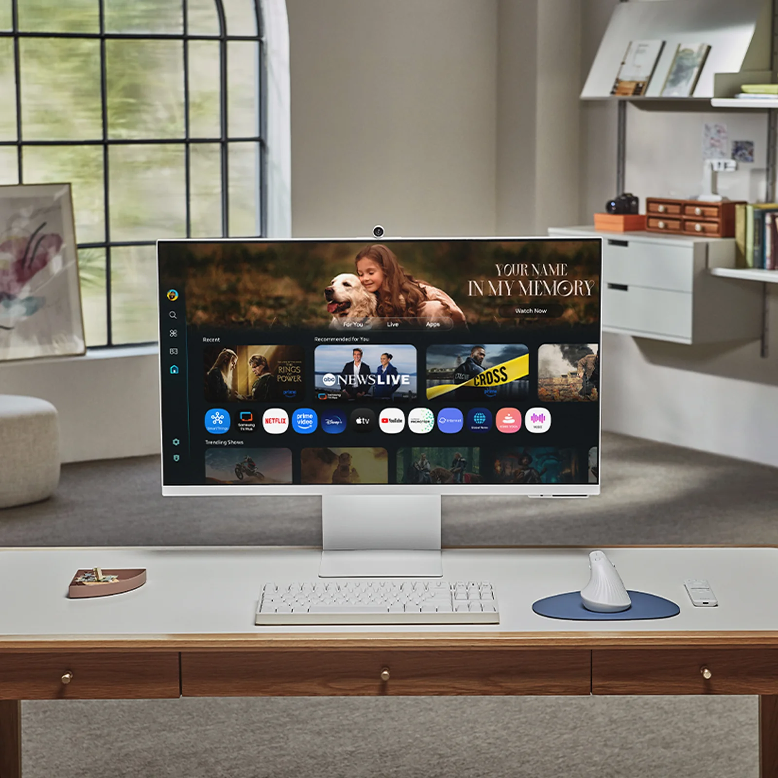 Samsung M8 M80F écran plat de PC 81,3 cm (32") 3840 x 2160 pixels 4K Ultra HD LCD Blanc