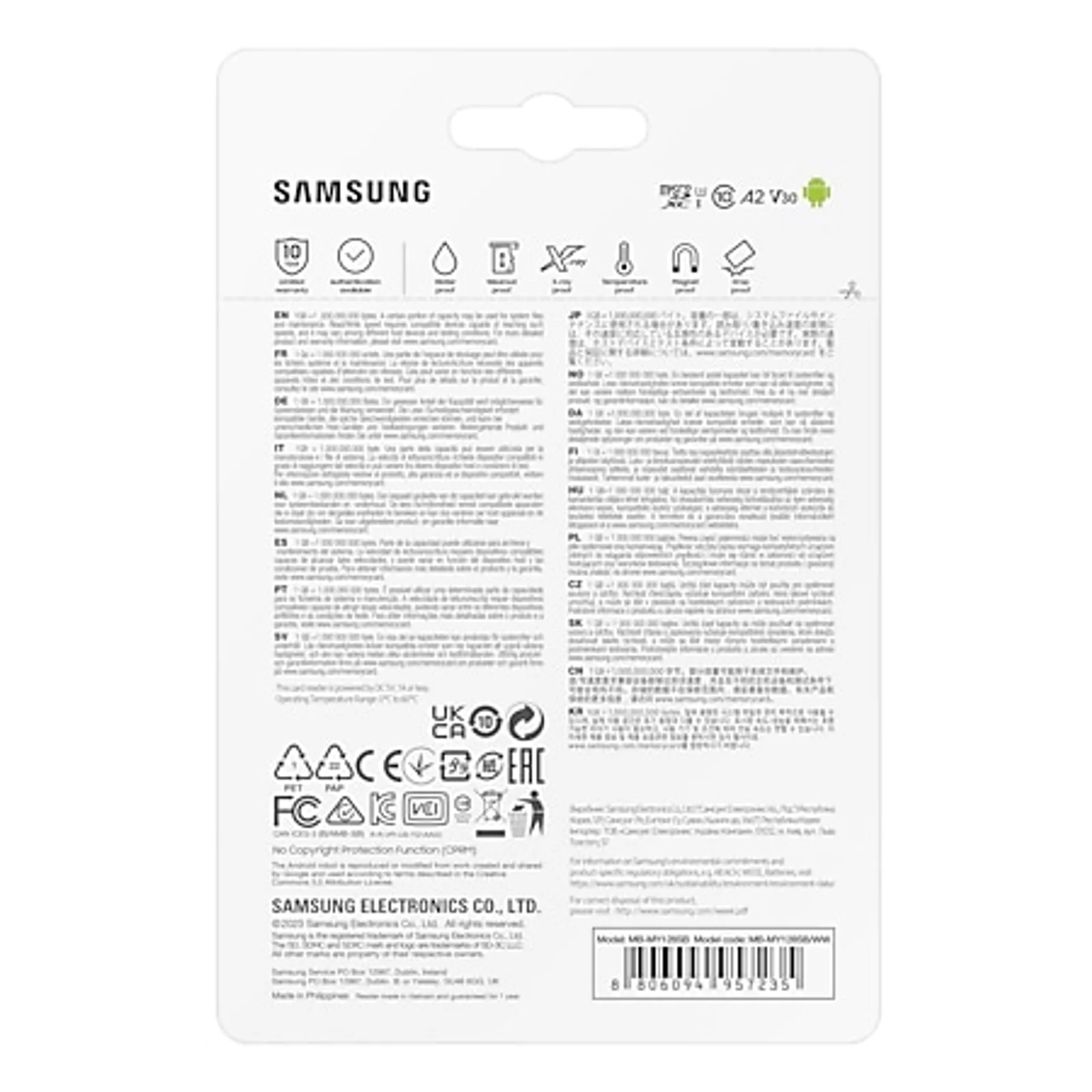 Samsung MB-MY128SB/WW mémoire flash 128 Go MicroSDXC UHS-I