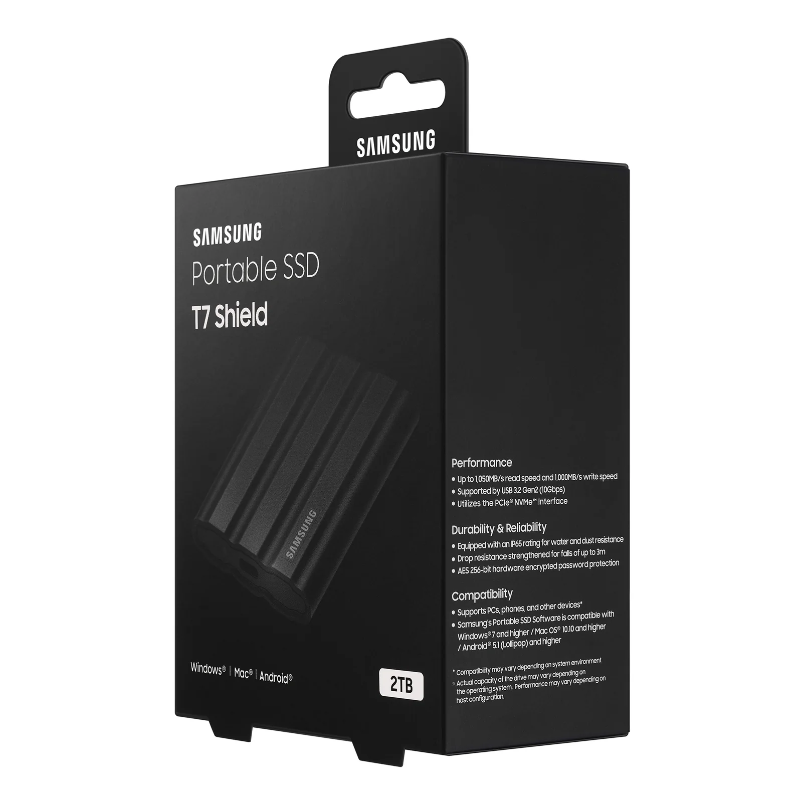 Samsung MU-PE2T0S 2 To USB Type-C 3.2 Gen 2 (3.1 Gen 2) Noir