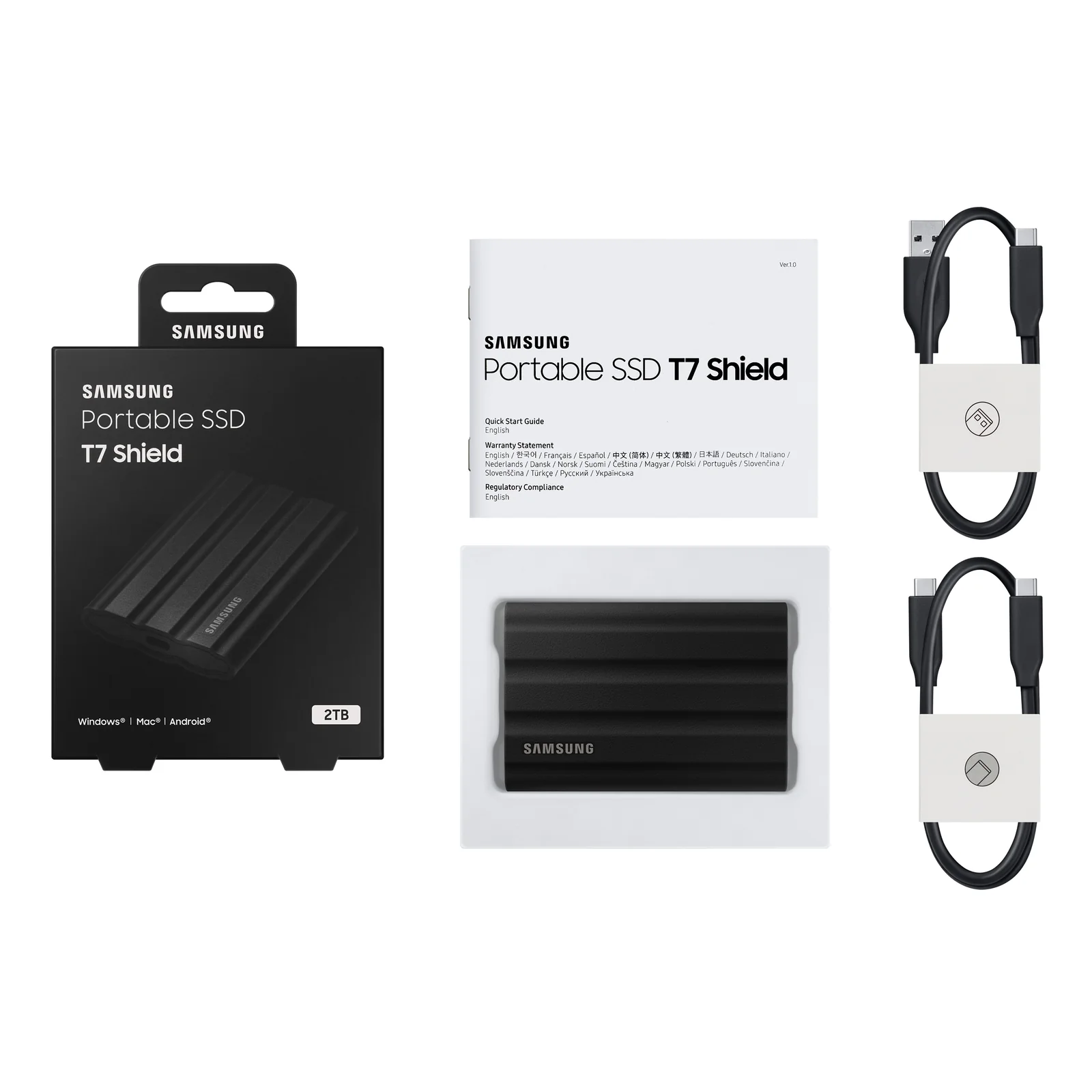 Samsung MU-PE2T0S 2 To USB Type-C 3.2 Gen 2 (3.1 Gen 2) Noir