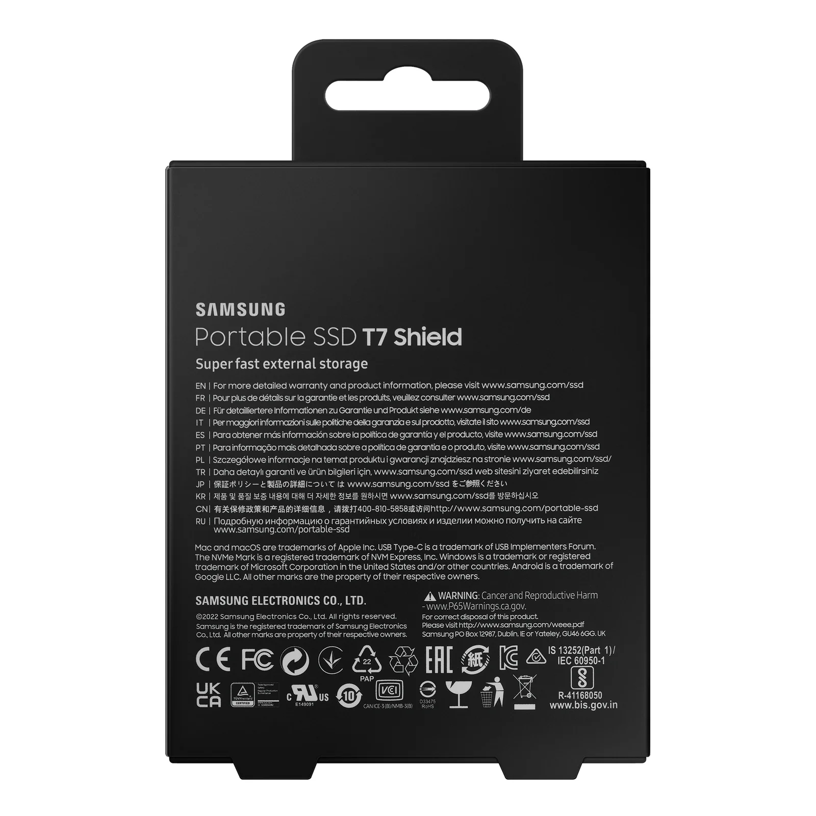 Samsung MU-PE2T0S 2 To USB Type-C 3.2 Gen 2 (3.1 Gen 2) Noir