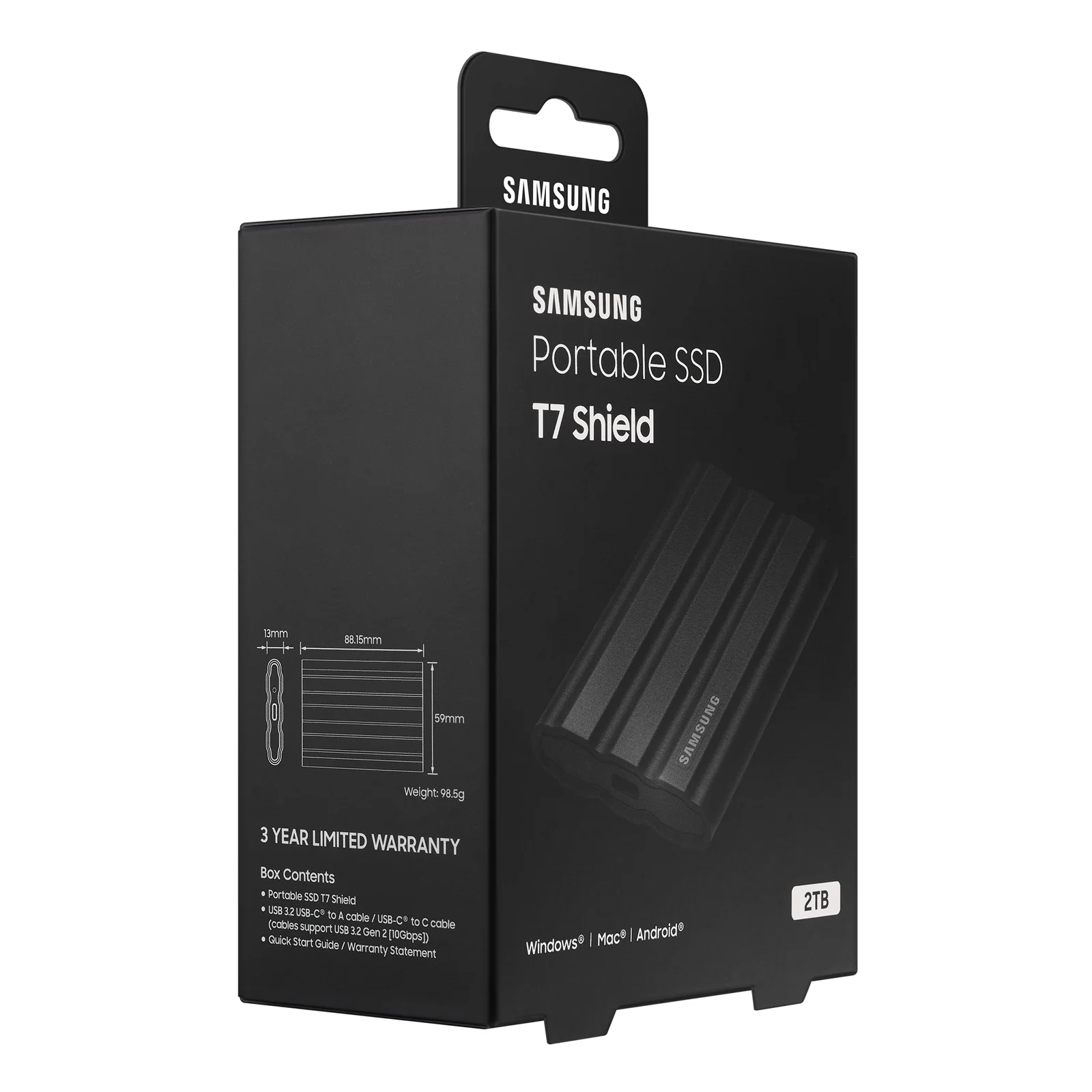 Samsung MU-PE2T0S 2 To USB Type-C 3.2 Gen 2 (3.1 Gen 2) Noir