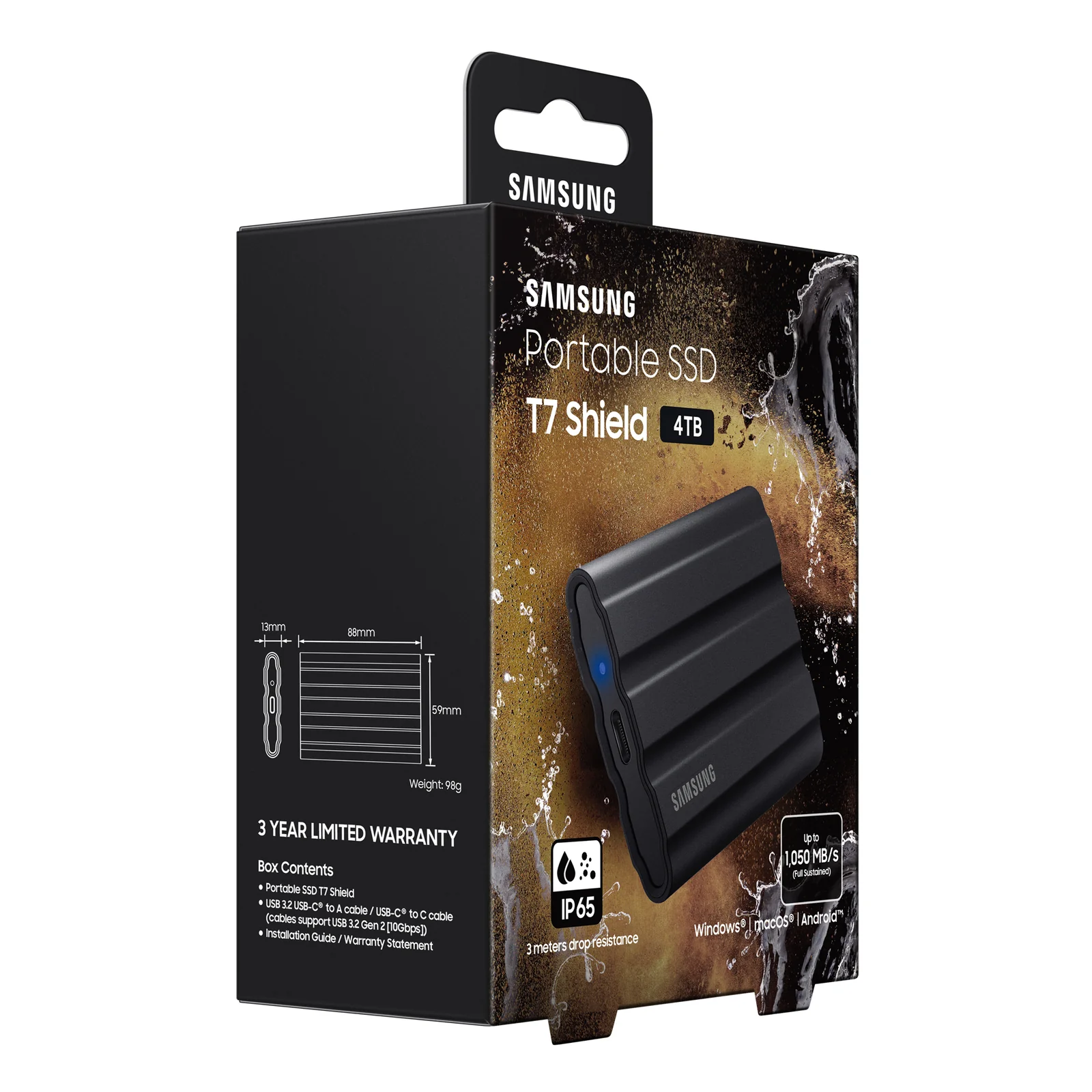 Samsung MU-PE4T0S 4 To USB Type-C 3.2 Gen 2 (3.1 Gen 2) Noir