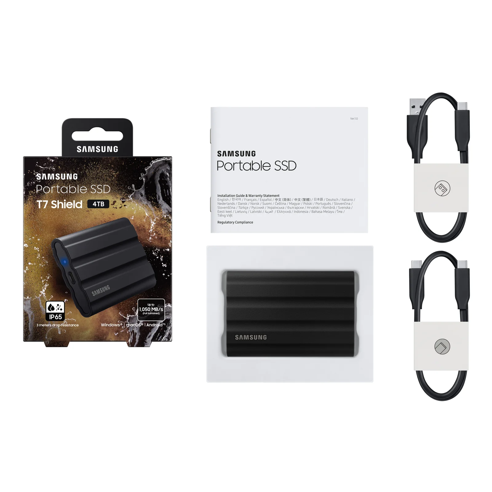 Samsung MU-PE4T0S 4 To USB Type-C 3.2 Gen 2 (3.1 Gen 2) Noir