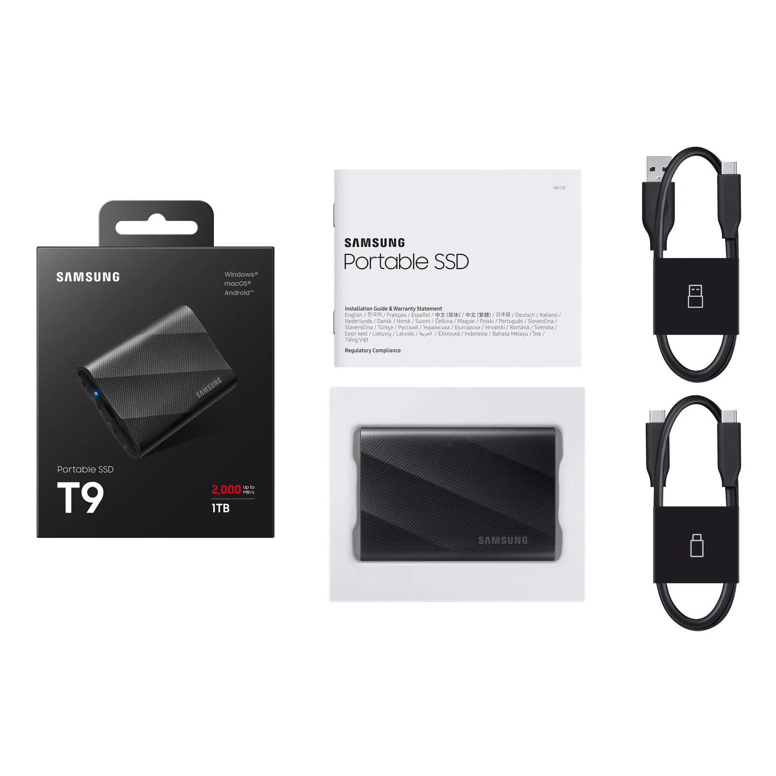 Samsung MU-PG1T0B 1 To USB Type-C USB 3.2 Gen 2x2 Noir