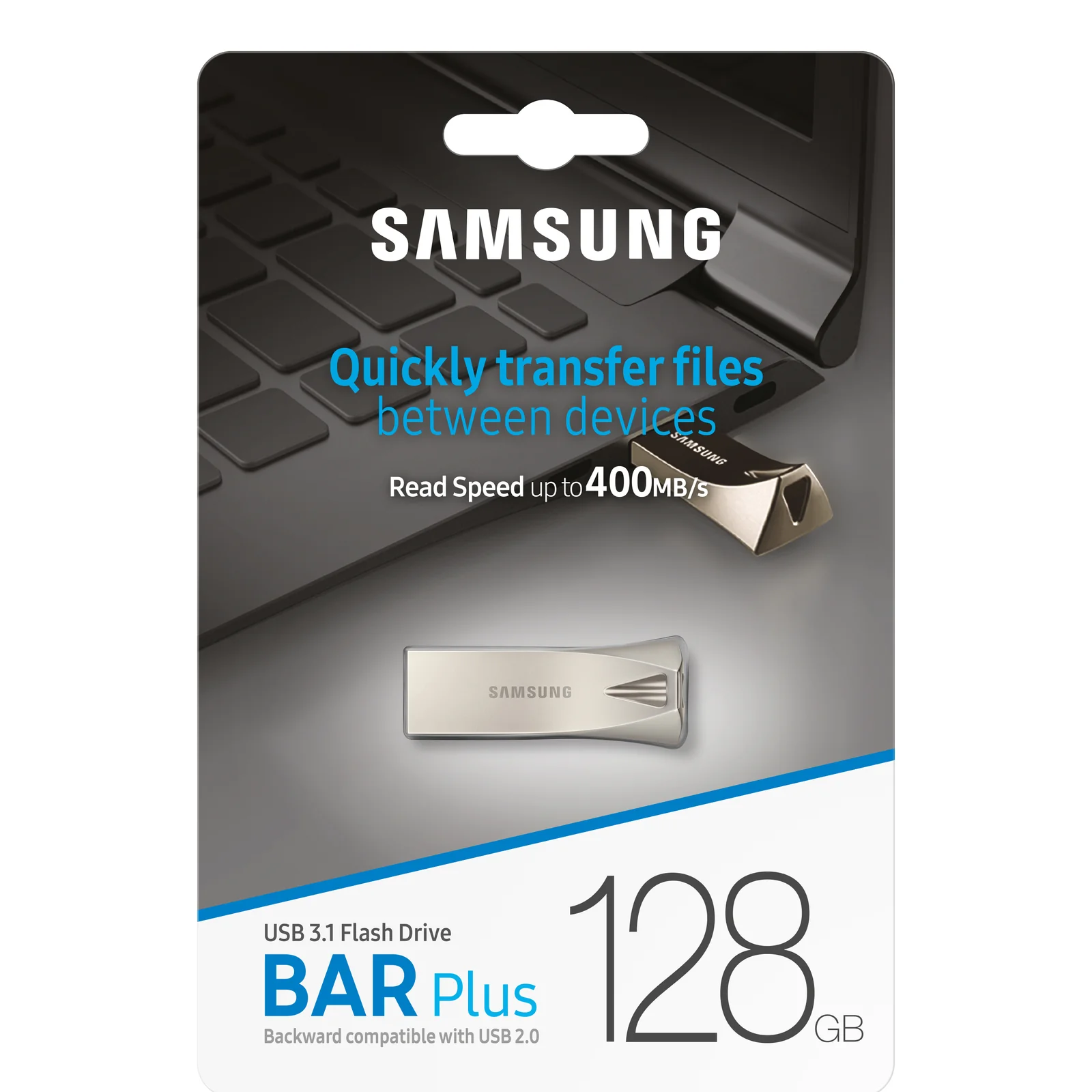 Samsung MUF-128BE lecteur USB flash 128 Go USB Type-A 3.2 Gen 1 (3.1 Gen 1) Argent