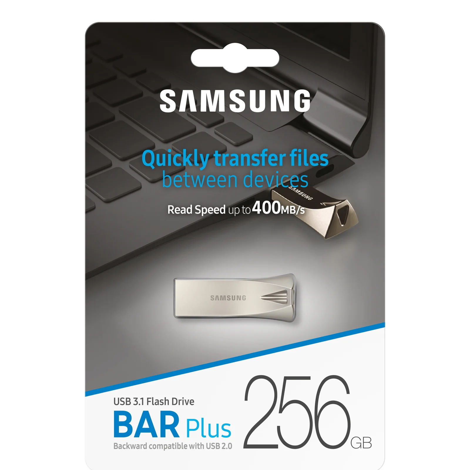 Samsung MUF-256BE lecteur USB flash 256 Go USB Type-A 3.2 Gen 1 (3.1 Gen 1) Argent