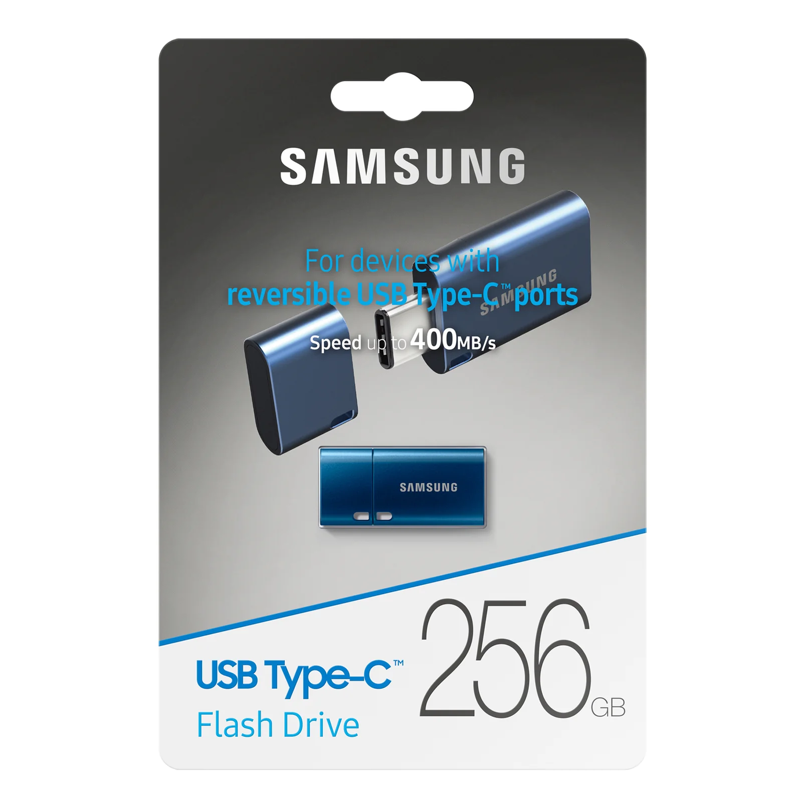 Samsung MUF-256DA lecteur USB flash 256 Go USB Type-C 3.2 Gen 1 (3.1 Gen 1) Bleu