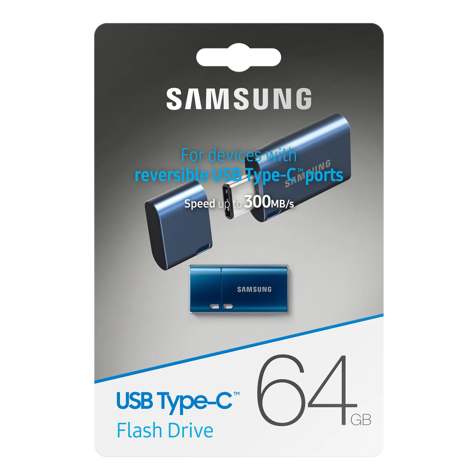 Samsung MUF-64DA lecteur USB flash 64 Go USB Type-C 3.2 Gen 1 (3.1 Gen 1) Bleu