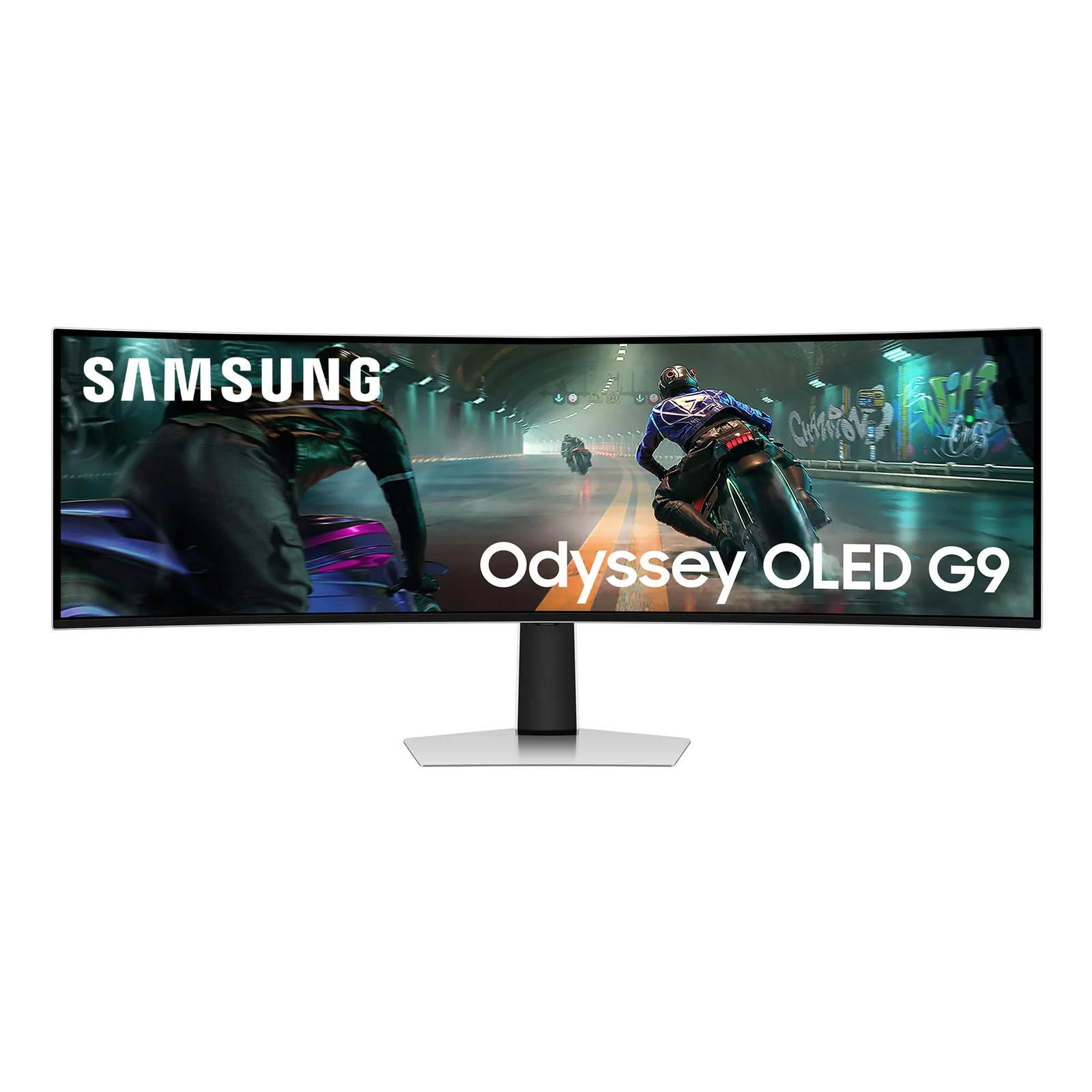 S49DG910SU écran plat de PC 124,5 cm (49") 5120 x 1440 pixels Dual QHD OLED Argent