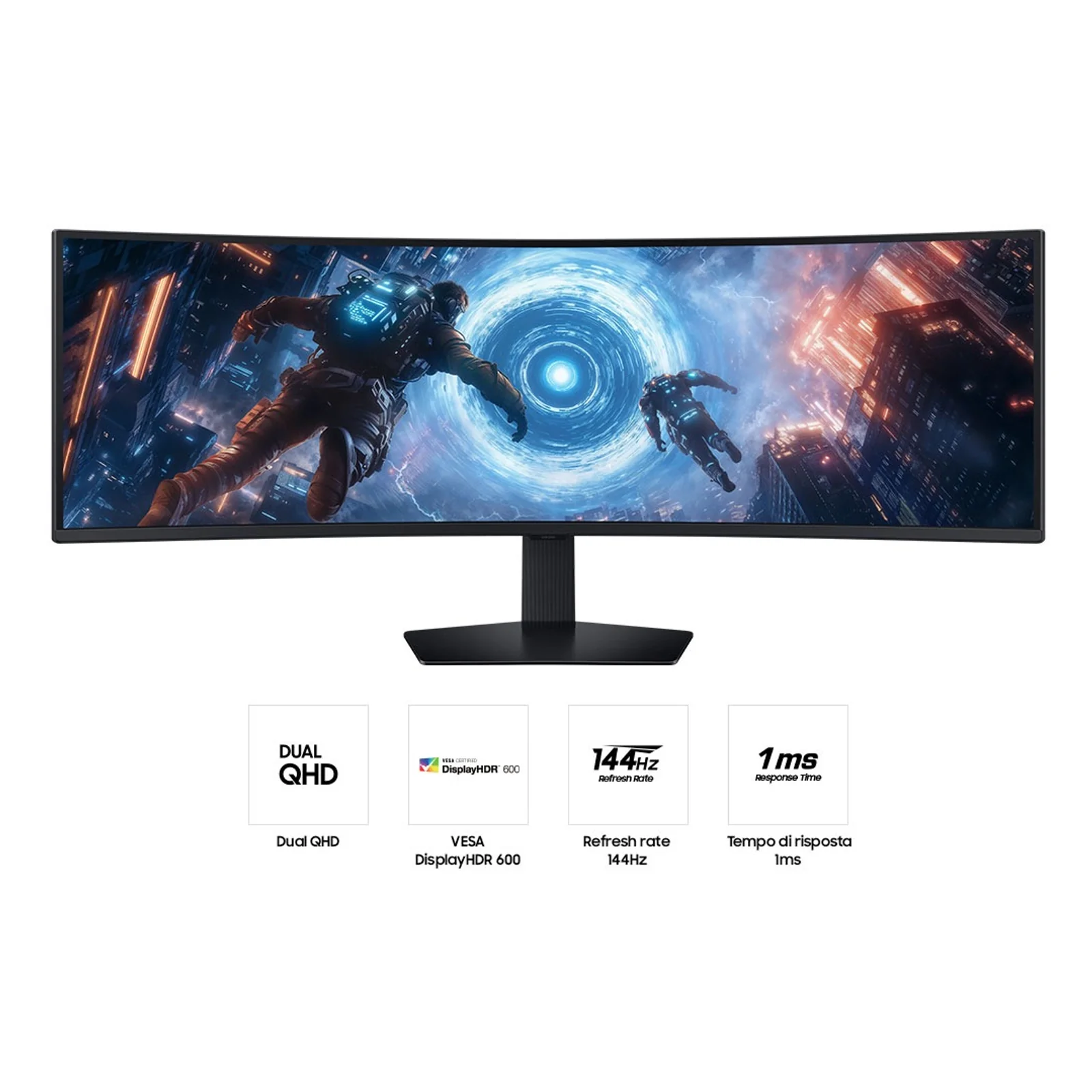 Samsung S49FG912EU écran plat de PC 124,5 cm (49") 5120 x 1440 pixels Dual QHD LCD Noir