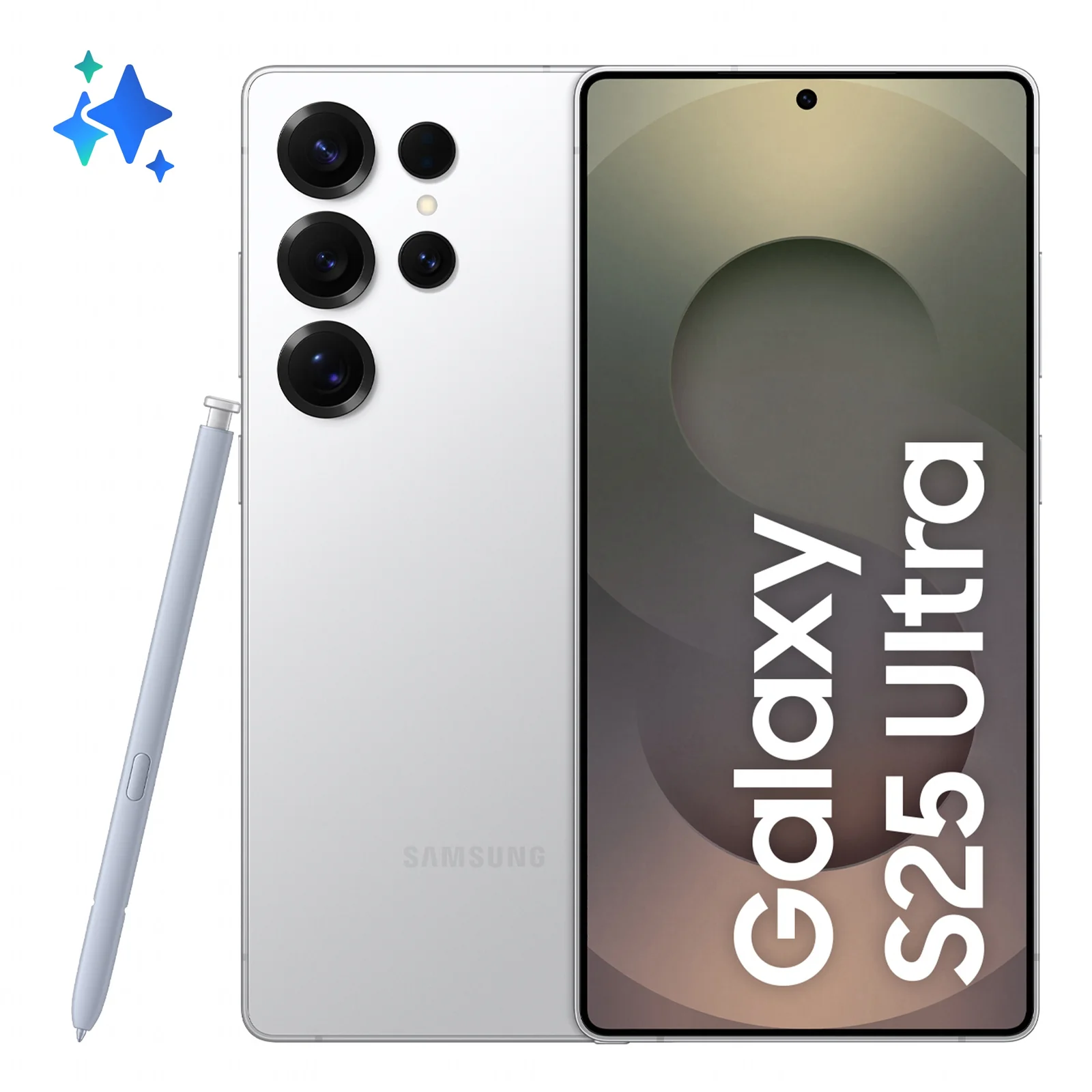 Galaxy S25 Ultra 17,5 cm (6.9") Double SIM Android 15 5G USB Type-C 12 Go 256 Go 5000 mAh Argent, Blanc