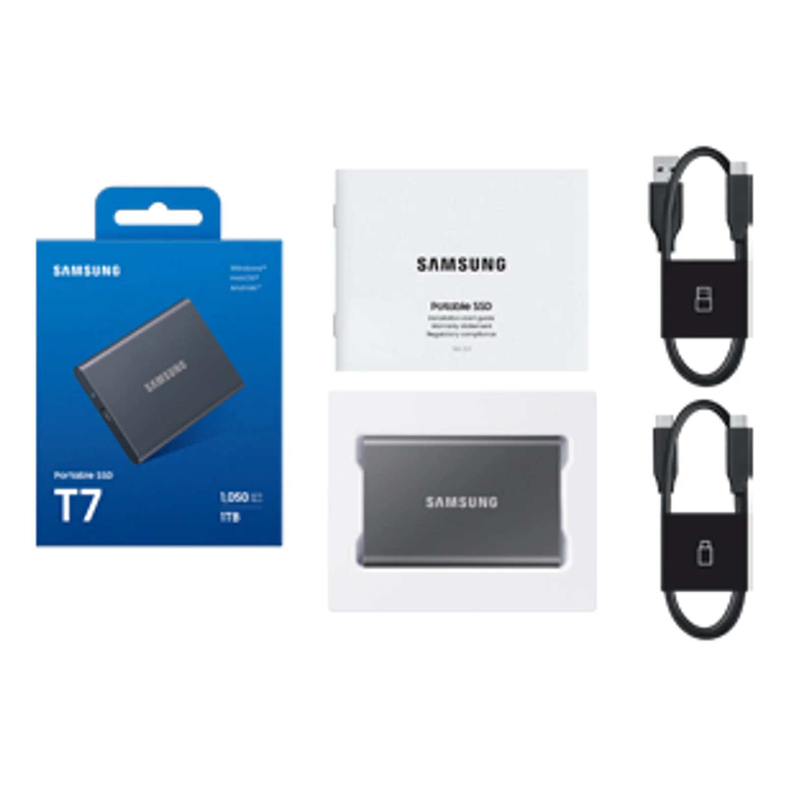 Samsung SSD externe T7 USB 3.2 4 To (Gris)
