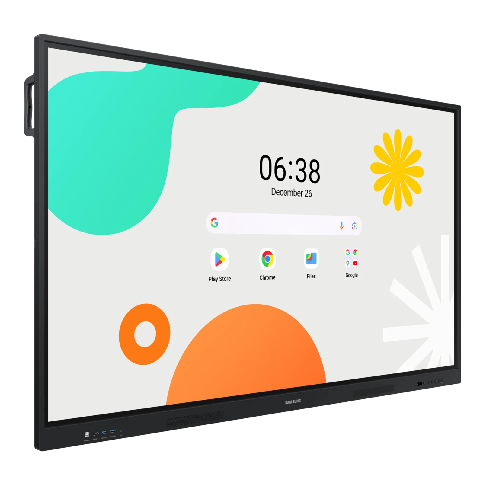 Samsung WA65F tableau blanc interactif 165,1 cm (65") 3840 x 2160 pixels Écran tactile Noir