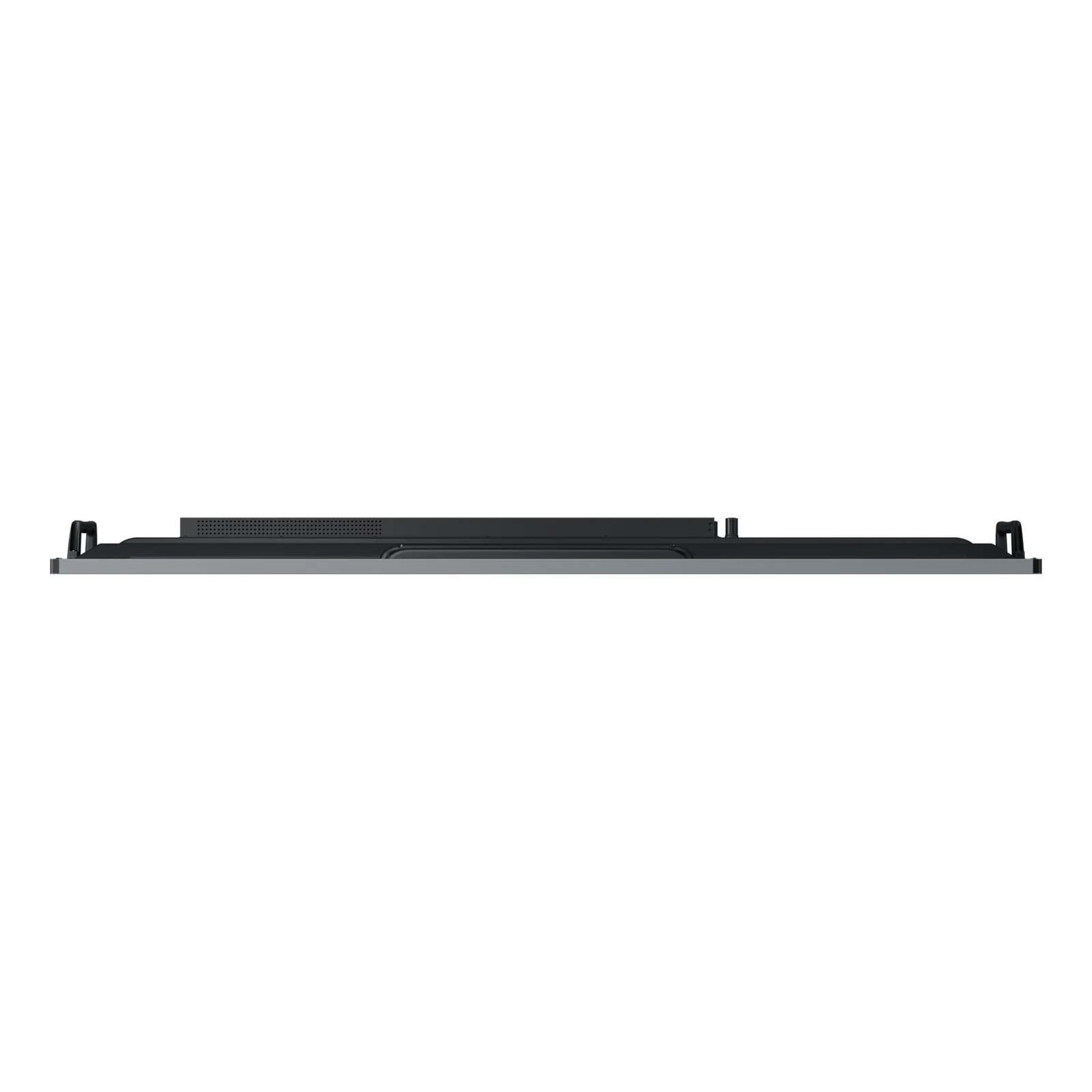 Vue depuis le dessus de la tranche basse, montrant la grille acoustique et les supports de fixation latéraux