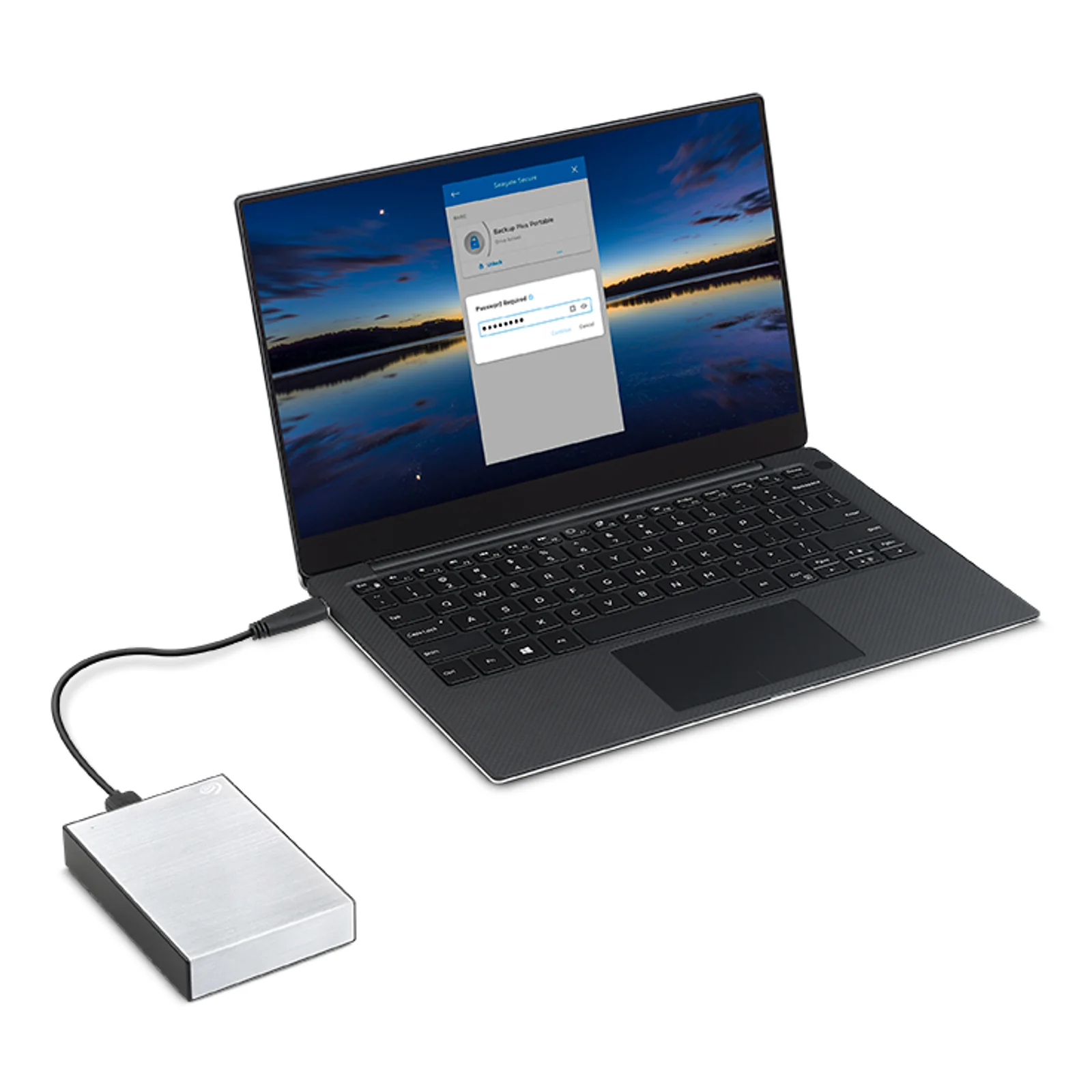 Seagate One Touch STKZ4000401 disque dur externe 4 To 3.5" USB Type-C 3.2 Gen 1 (3.1 Gen 1) Noir, Argent
