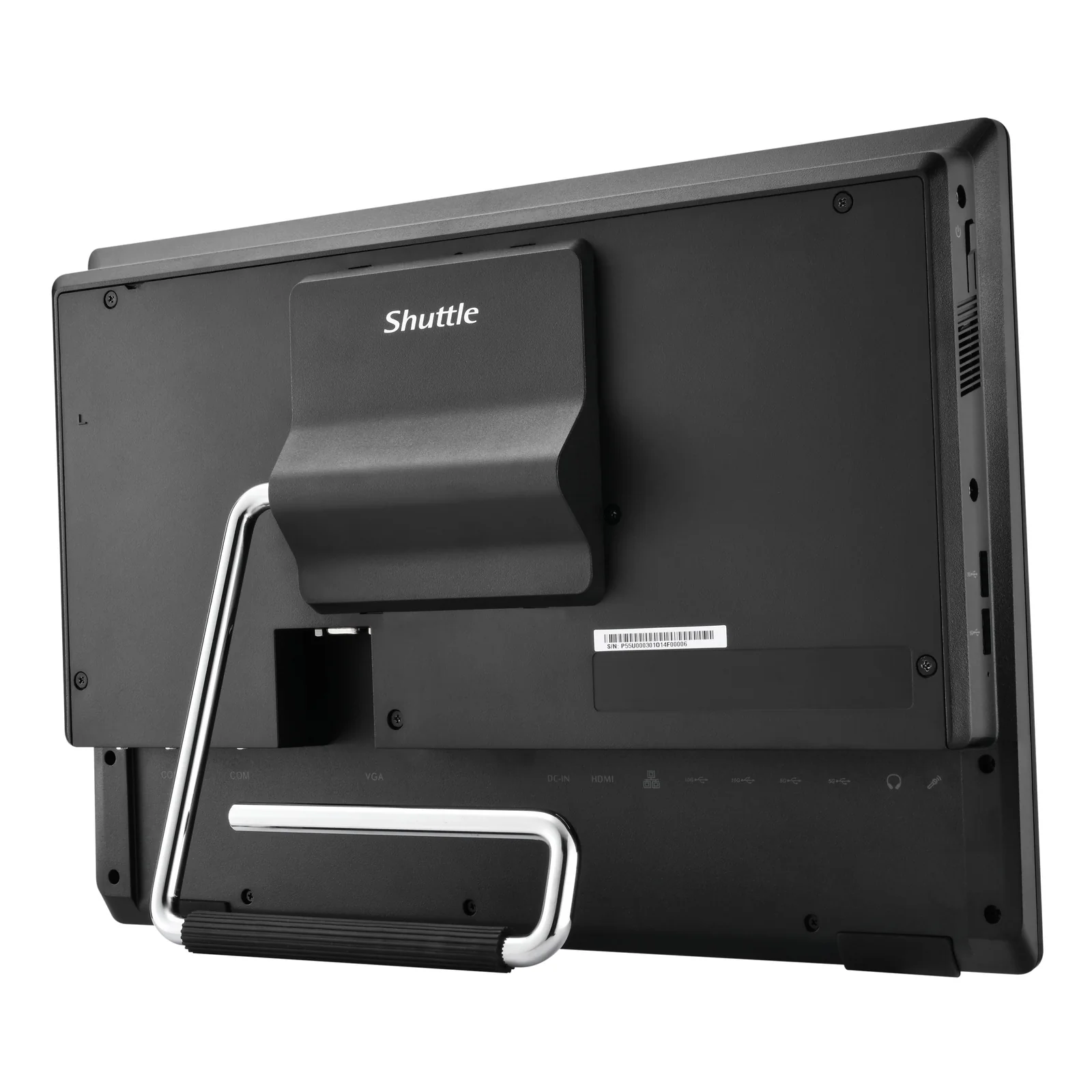 Shuttle All-In-One Barebone P55U3, 15.6" Multi-Touch-Screen, Intel Core i3-1315U ,Wifi, IP54, sans ventilateur, fonctionnement permanent 24h/24 et 7j/7