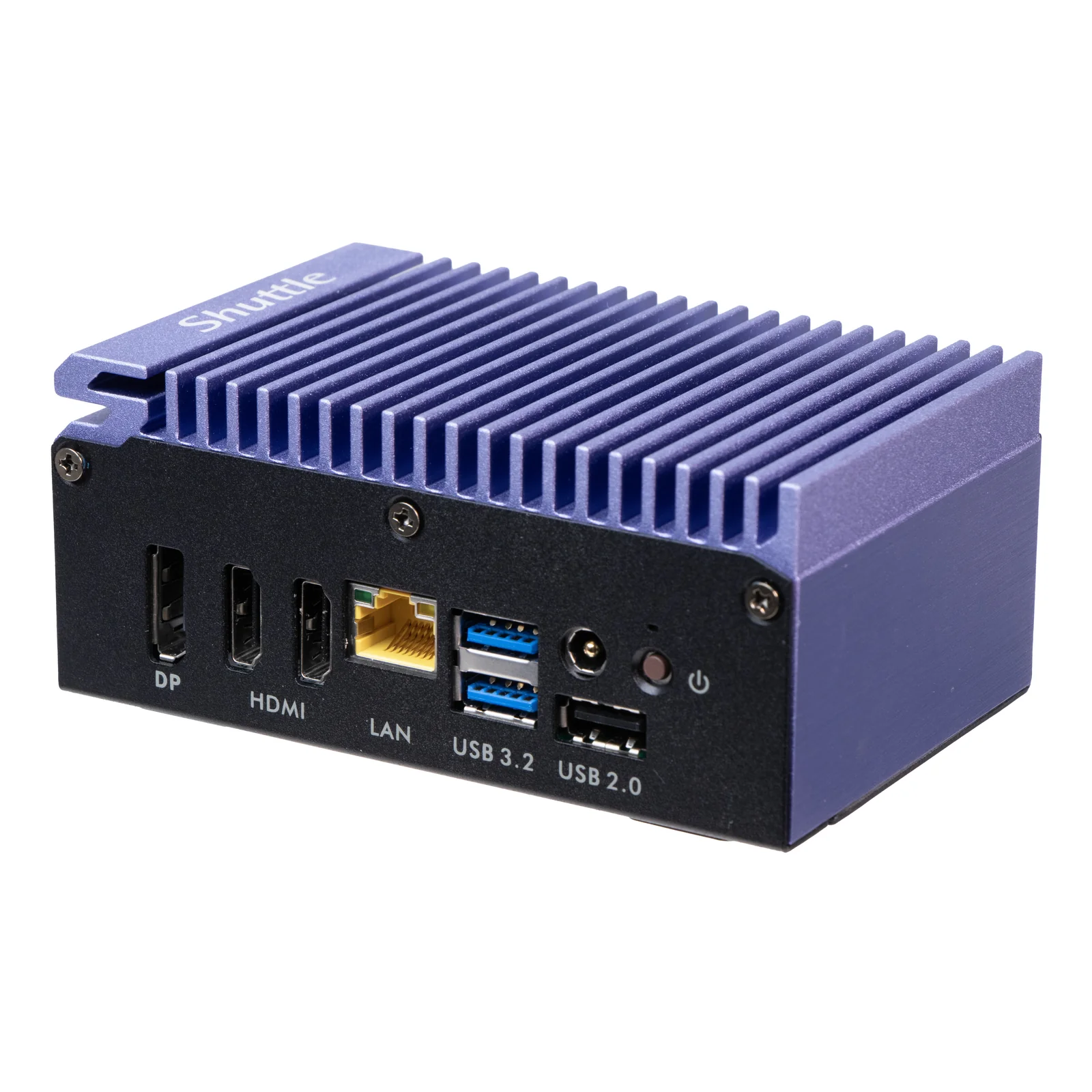 Shuttle Edge PC SPCEL12 , Intel Celeron J6412 , 2x HDMI, 1x DP, 2x 2.5G LAN, 1x DDR4, 1x Micro SD card reader, 1x Nano SIM slot, 3x USB, 2x M.2 (SATA), 12-20V , fonctionnement permanent 24/7, montage VESA