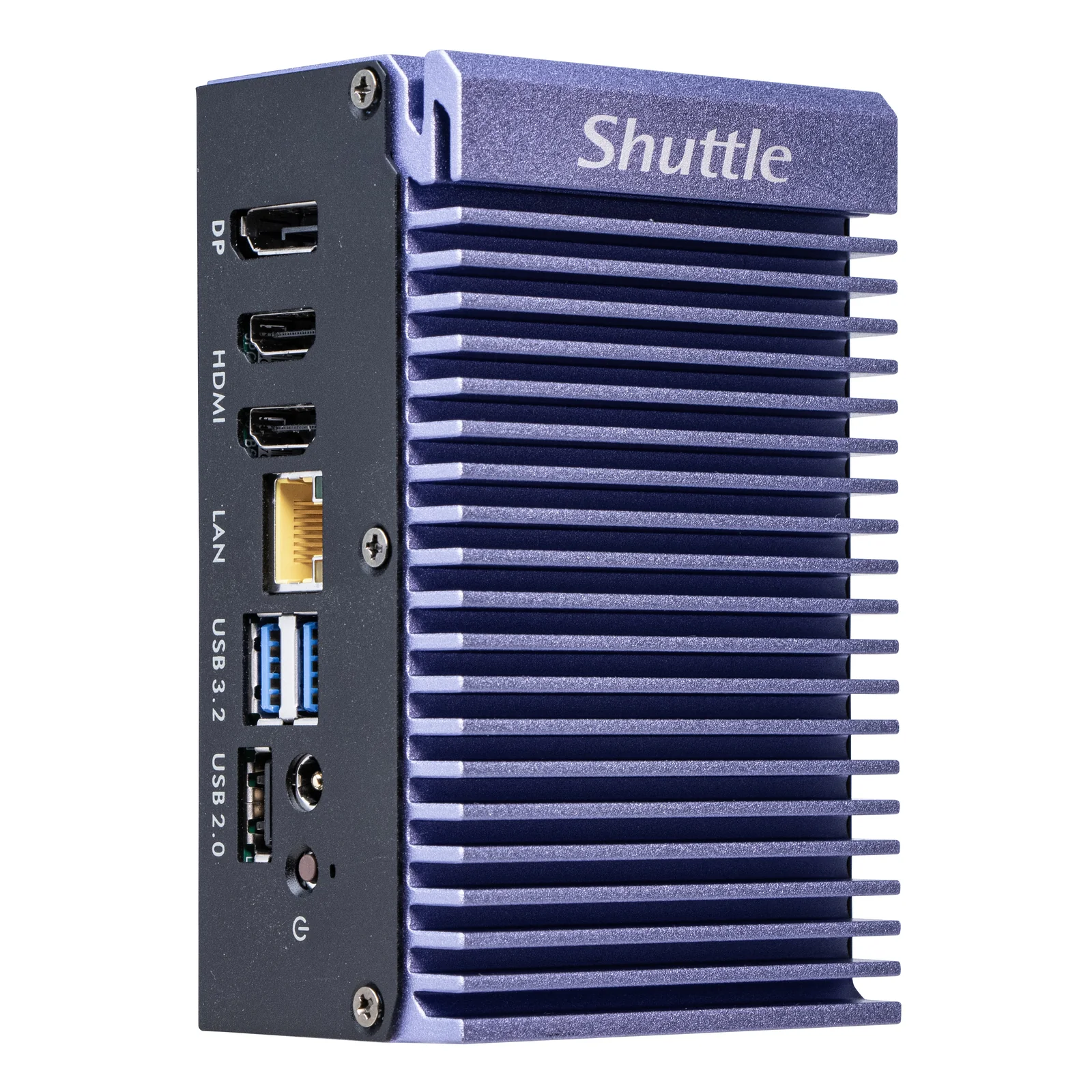 Shuttle Edge PC SPCEL12 , Intel Celeron J6412 , 2x HDMI, 1x DP, 2x 2.5G LAN, 1x DDR4, 1x Micro SD card reader, 1x Nano SIM slot, 3x USB, 2x M.2 (SATA), 12-20V , fonctionnement permanent 24/7, montage VESA