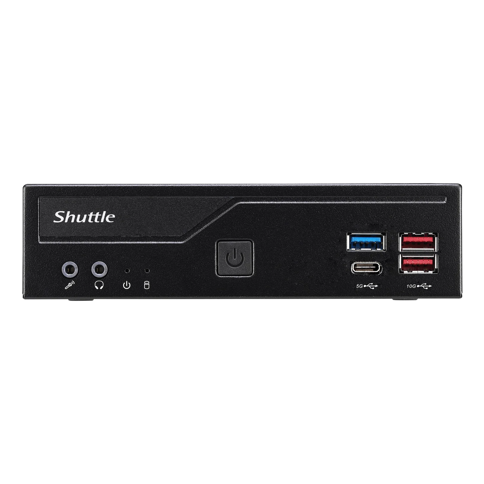 Shuttle Slim PC DH770 , S1700, 2x HDMI, 2x DP , 2x 2.5G LAN, 2x COM, 8x USB, 1x 2.5", 2x M.2, fonctionnement permanent 24/7, attaches VESA