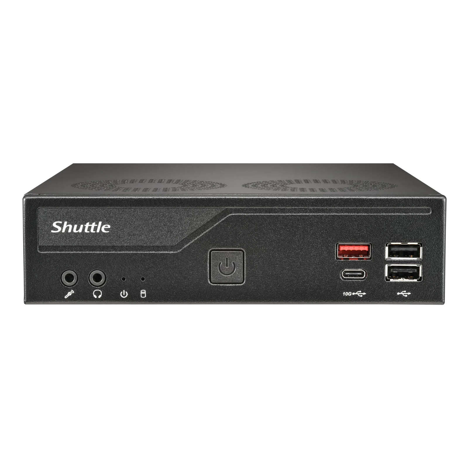 Slim PC DH810 , S1851, 1x HDMI (2.1), 1x DP, 1x USB-C (DP), 1x 2.5", 2x M.2, 2x LAN (Intel 1G + 2.5G), 2x COM, fonctionnement permanent 24/7, attaches VESA