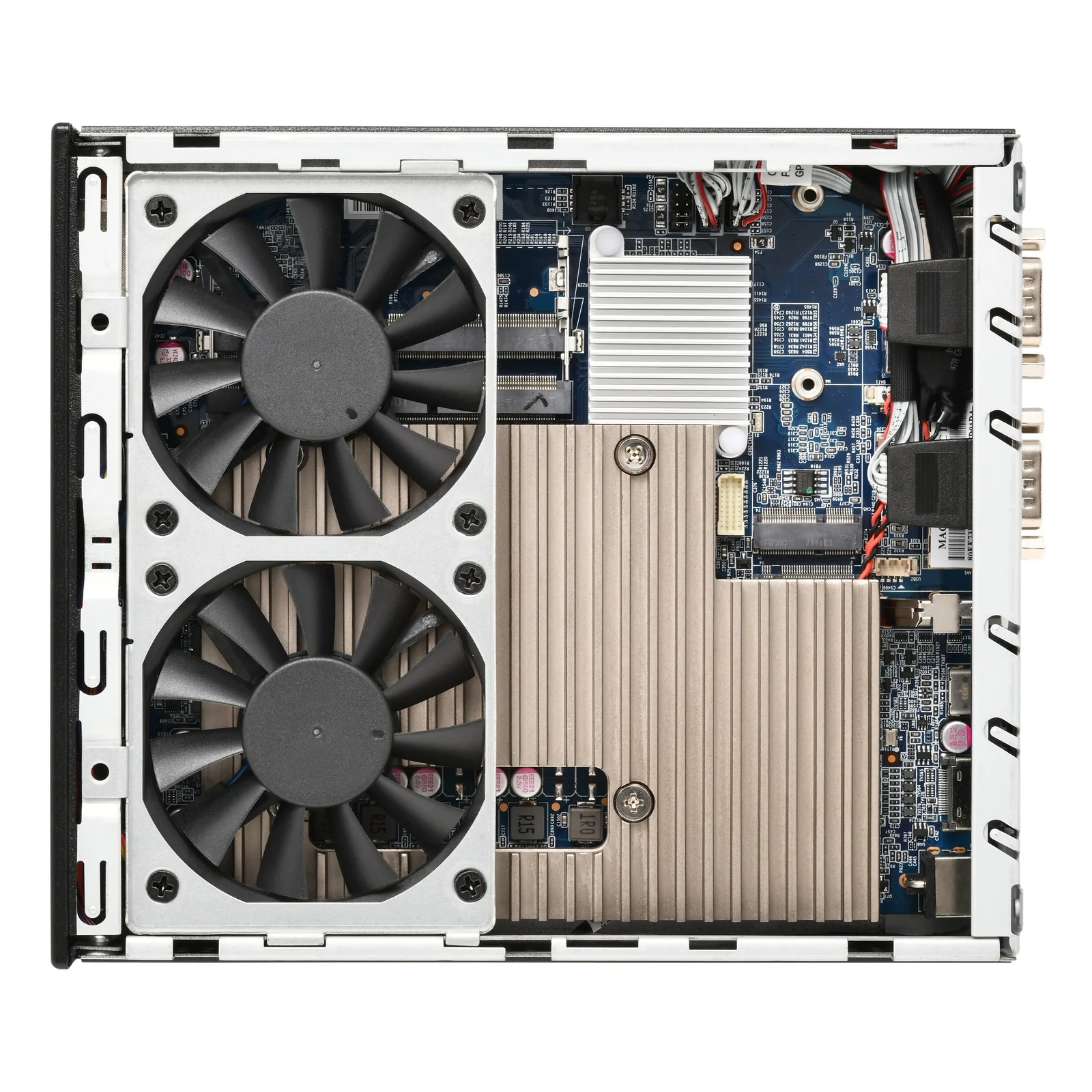 Shuttle Slim PC DH810 , S1851, 1x HDMI (2.1), 1x DP, 1x USB-C (DP), 1x 2.5", 2x M.2, 2x LAN (Intel 1G + 2.5G), 2x COM, fonctionnement permanent 24/7, attaches VESA