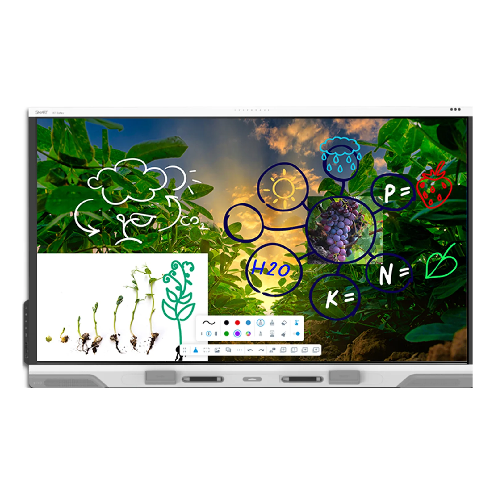 RX286 tableau blanc interactif 2,18 m (86") 3840 x 2160 pixels Écran tactile USB / Bluetooth