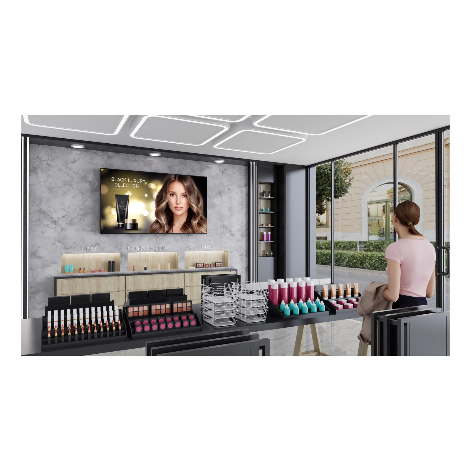 Sony FW-55BZ40L Écran d'affichage dynamique Écran plat de signalisation numérique 139,7 cm (55") LCD Wifi 700 cd/m² 4K Ultra HD Noir Android 24/7