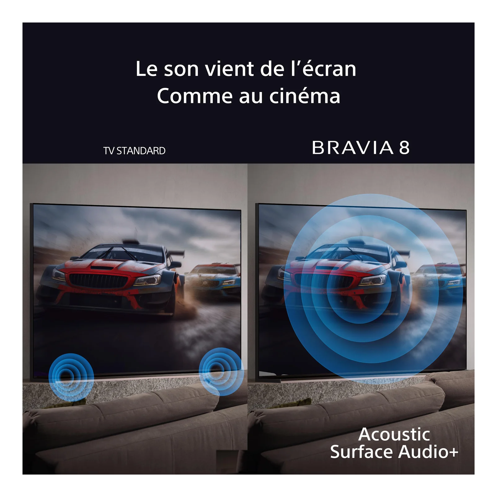 Sony FWD-65XR80 TV 165,1 cm (65") 4K Ultra HD Smart TV Wifi Noir