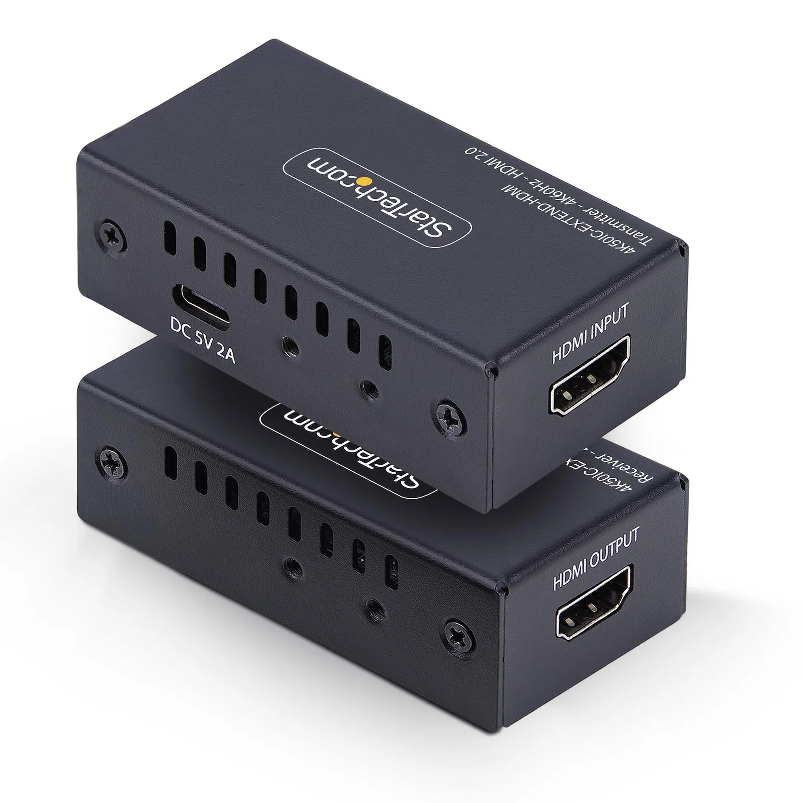 StarTech.com 4K50IC-EXTEND-HDMI extension audio/video Émetteur et récepteur AV Noir