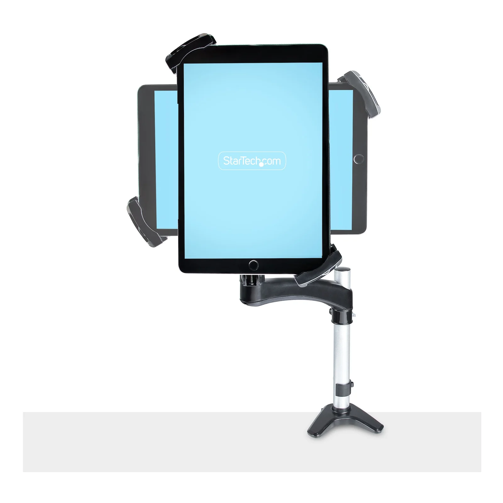 StarTech.com Adaptateur de Montage VESA pour Tablettes de 7,9 à 12,5" - Jusqu'à 2kg - Support Tablette Antivol Motif VESA 75x75/100x100 - Pince de Montage VESA - Socle/Fixation pour Tablette Sécurisé, Noir