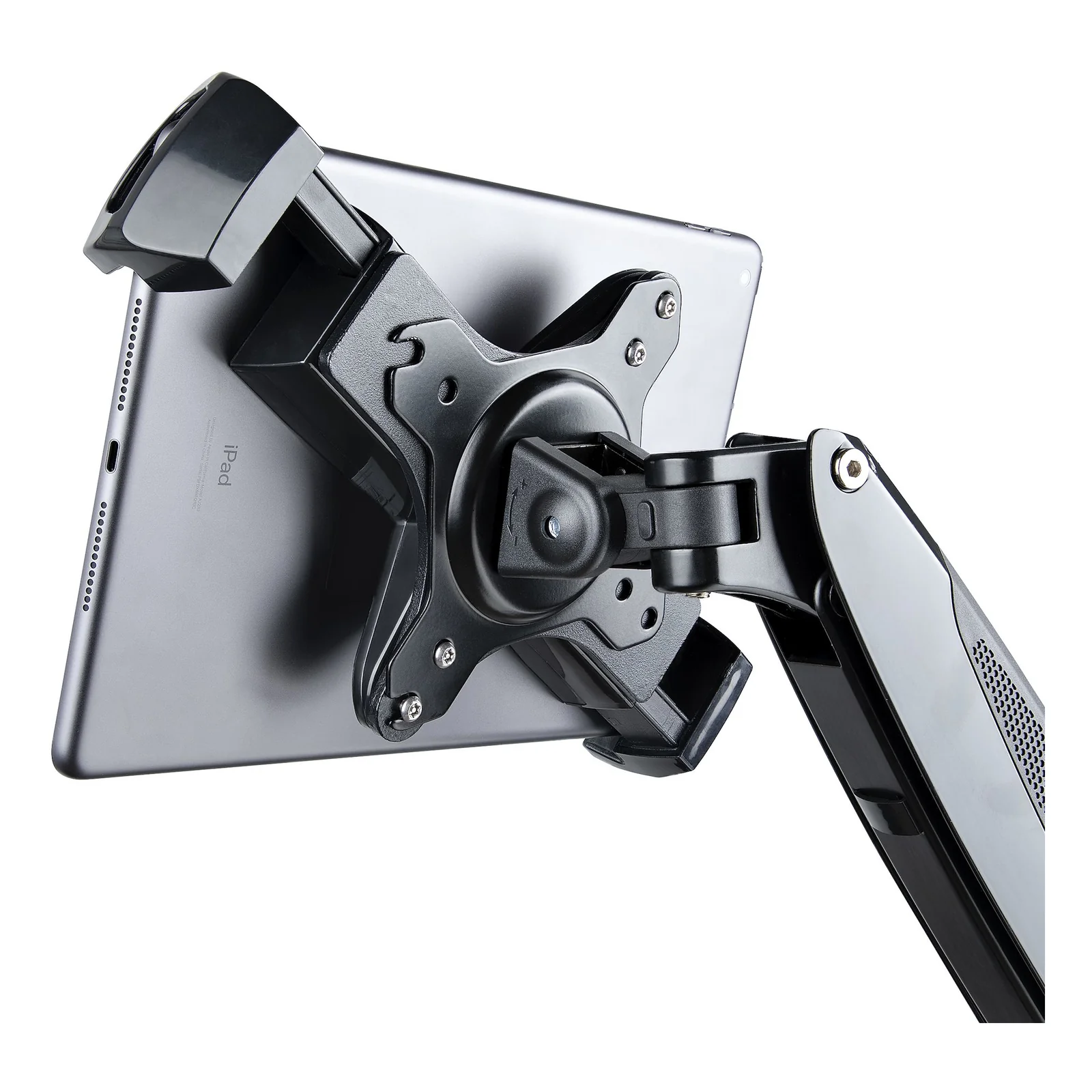 StarTech.com Adaptateur de Montage VESA pour Tablettes de 7,9 à 12,5" - Jusqu'à 2kg - Support Tablette Antivol Motif VESA 75x75/100x100 - Pince de Montage VESA - Socle/Fixation pour Tablette Sécurisé, Noir