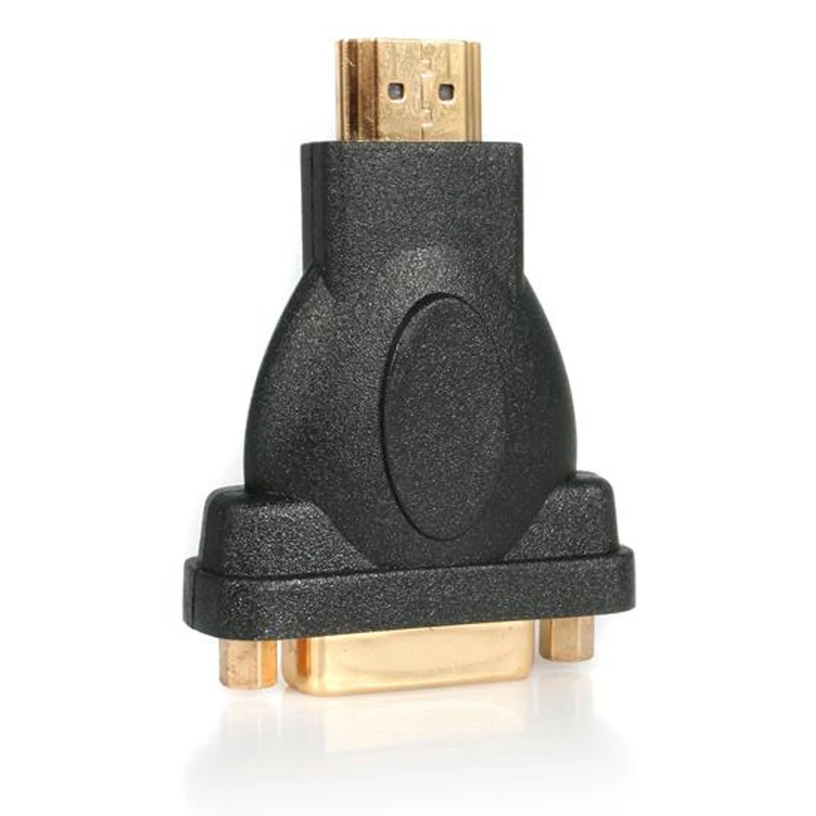 Adaptateur StarTech.com HDMIDVIMF vue avant, connecteur HDMI mâle en haut et port DVI-D femelle en bas