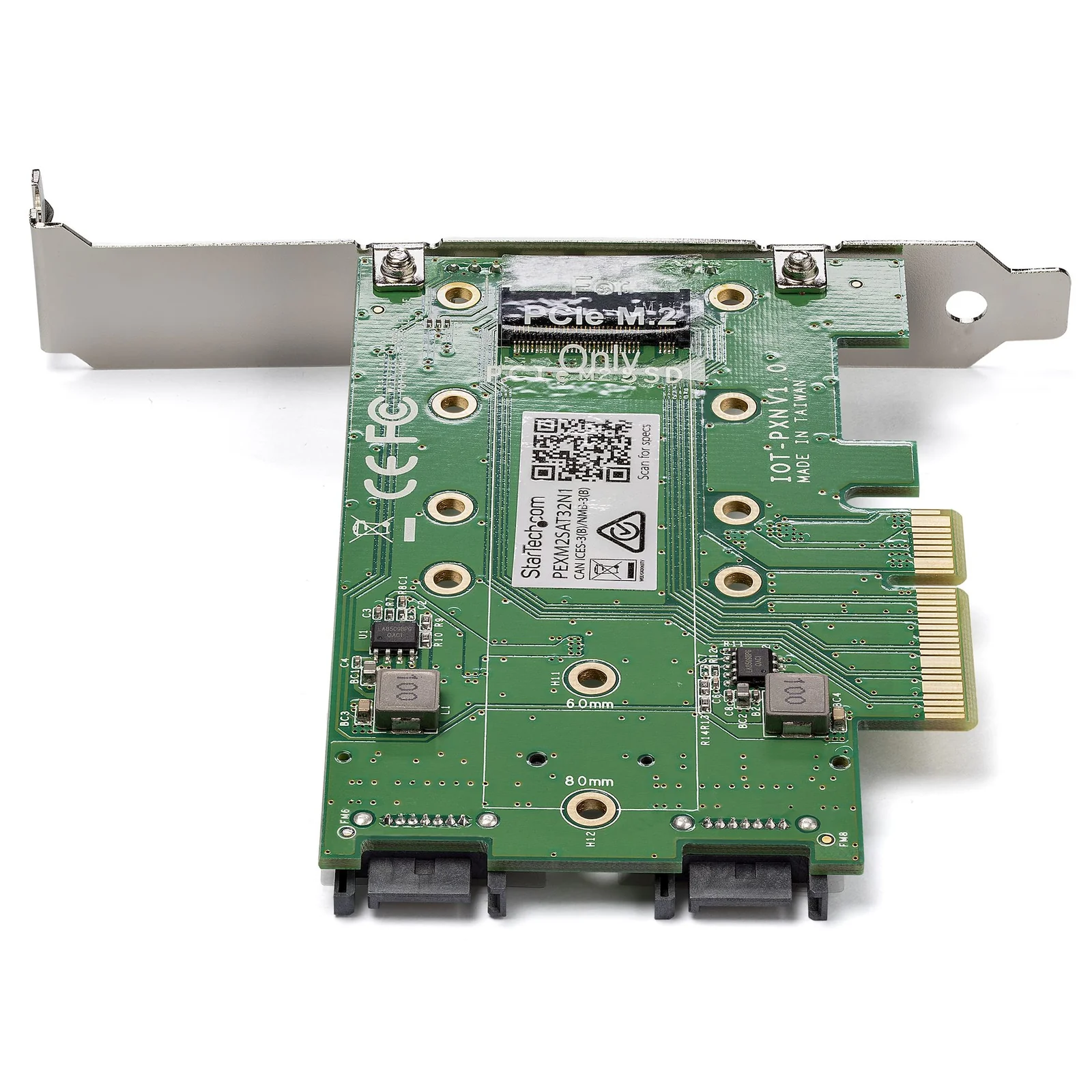 StarTech.com Adaptateur SSD M.2 NGFF à 3 ports - 1x M.2 PCIe (NVMe), 2x M.2 SATA III - PCIe 3.0