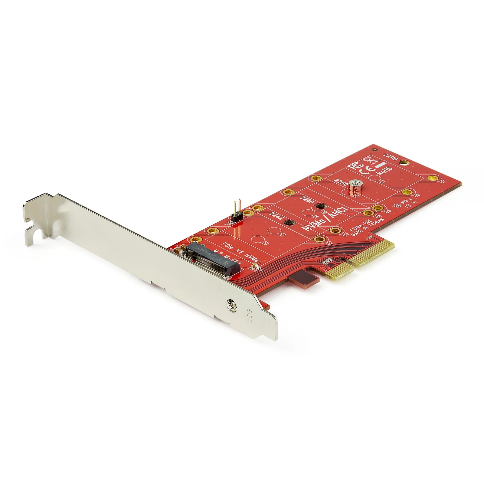 Adaptateur PCIe x4 pour SSD M.2 NVMe et AHCI
