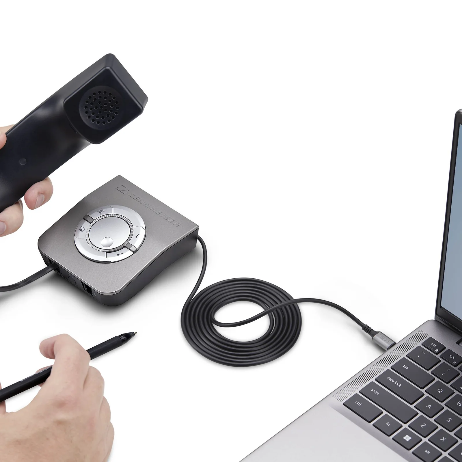 StarTech.com Adaptateur USB-C vers RJ9 pour Combiné Téléphonique de Bureau ou Casque Filaire/Sans Fil, Utilise le Matériel Fixe Existant, 1,8m, pour Ordinateur Portable/de Bureau/Mobile