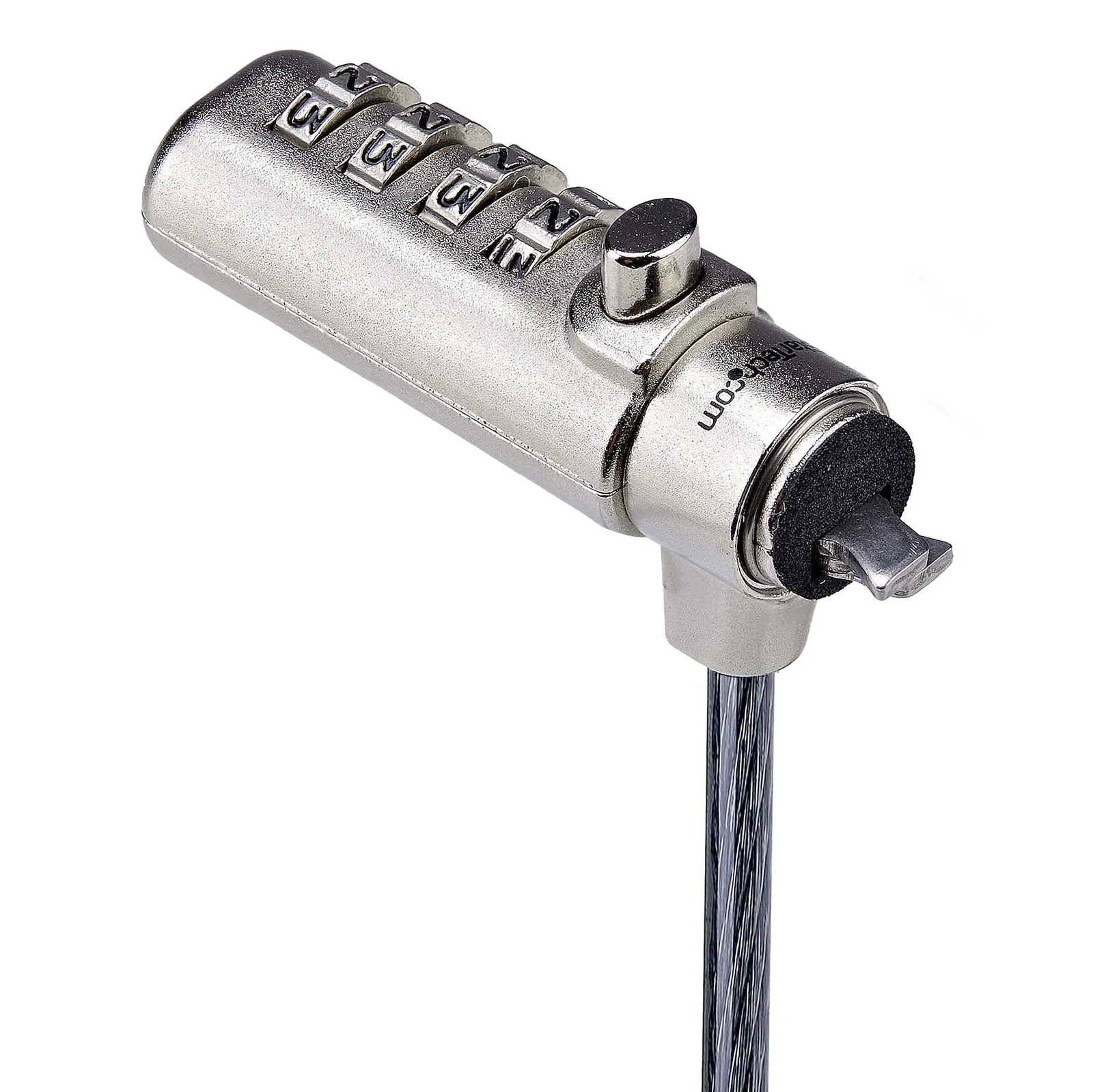 StarTech.com Antivol pour Ordinateur Portable Compatible Slot Noble Wedge ®, Câble de Verrouillage de 1,5m, Sécurité Antivol pour PC Portable, Câble en Acier Résistant aux Coupures, Combo Lock