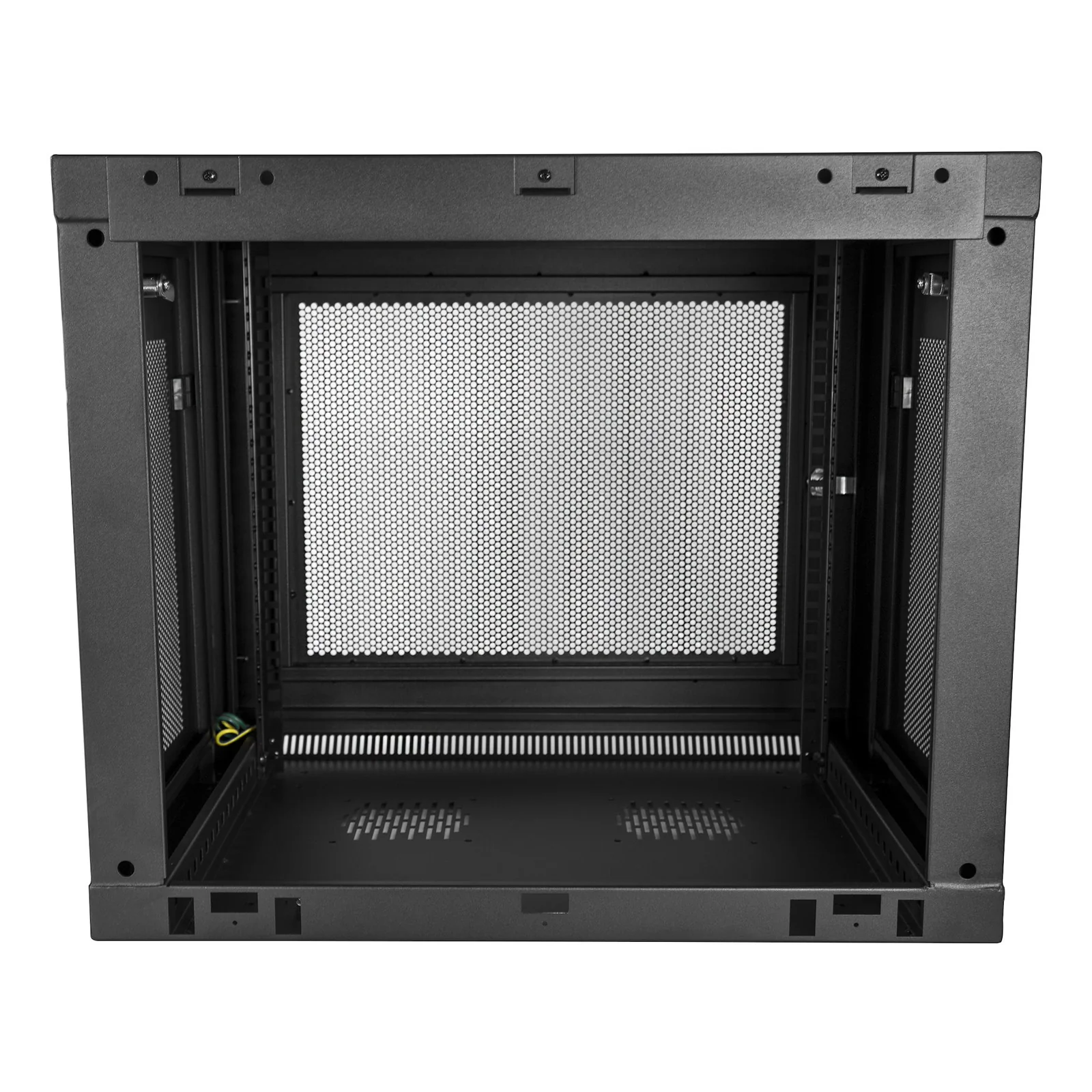 StarTech.com Armoire Réseau Murale 9U à 2 Montants avec Étagère 1U, Baie Serveur Murale 19" pour Données/Réseau/AV/Électronique/Équipement IT, Petite Armoire Rack Ventilée