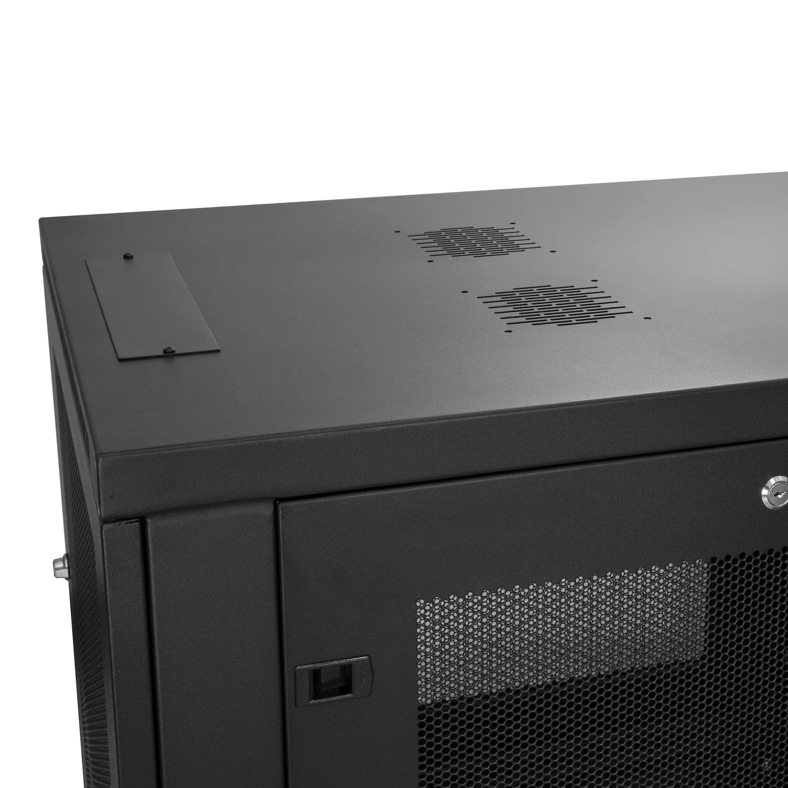 StarTech.com Armoire Réseau Murale à 2 Montants 6U avec Étagère 1U, Armoire Serveur Murale 19" à Charnières pour Équipement IT/AV/Électronique/Ordinateur, Armoire Rack Ventilée Flexible