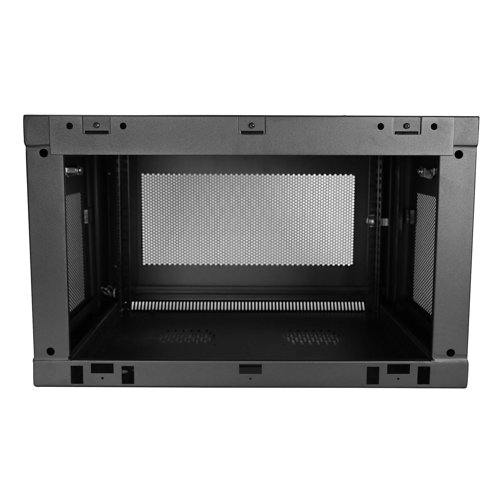 StarTech.com Armoire Réseau Murale à 2 Montants 6U avec Étagère 1U, Armoire Serveur Murale 19" à Charnières pour Équipement IT/AV/Électronique/Ordinateur, Armoire Rack Ventilée Flexible