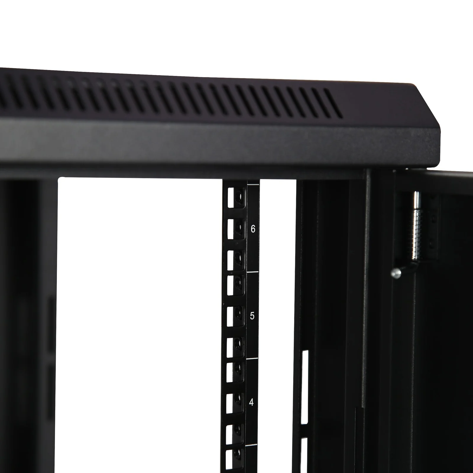StarTech.com Armoire Réseau Murale à 2 Montants 6U avec Étagère 1U, Armoire Serveur Murale 19" à Charnières pour Équipement IT/AV/Électronique/Ordinateur, Armoire Rack Ventilée Flexible