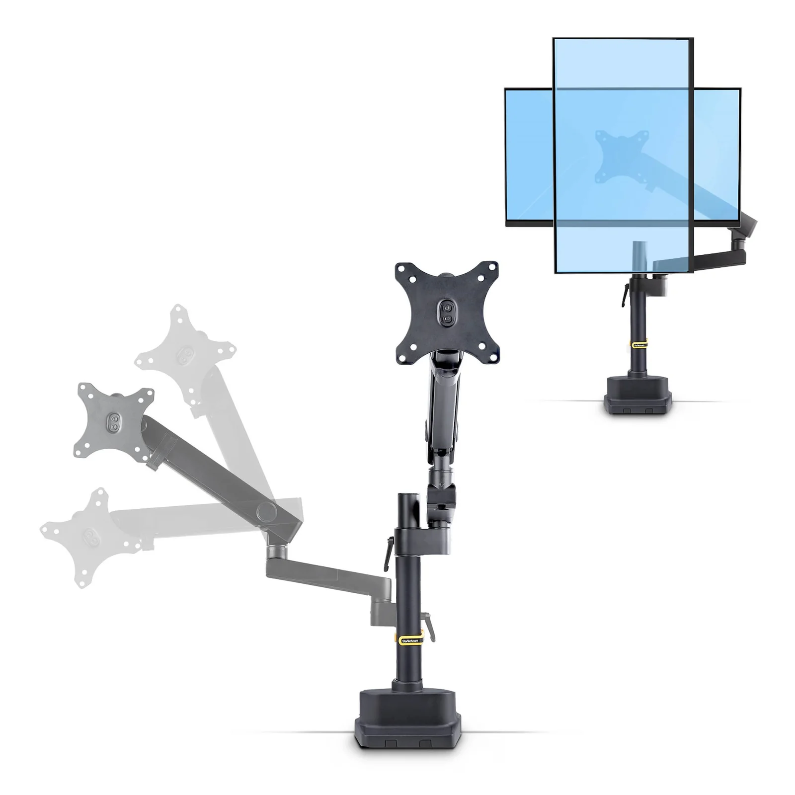 StarTech.com ARMPIVOT2 support d'écran plat pour bureau 101,6 cm (40") Noir