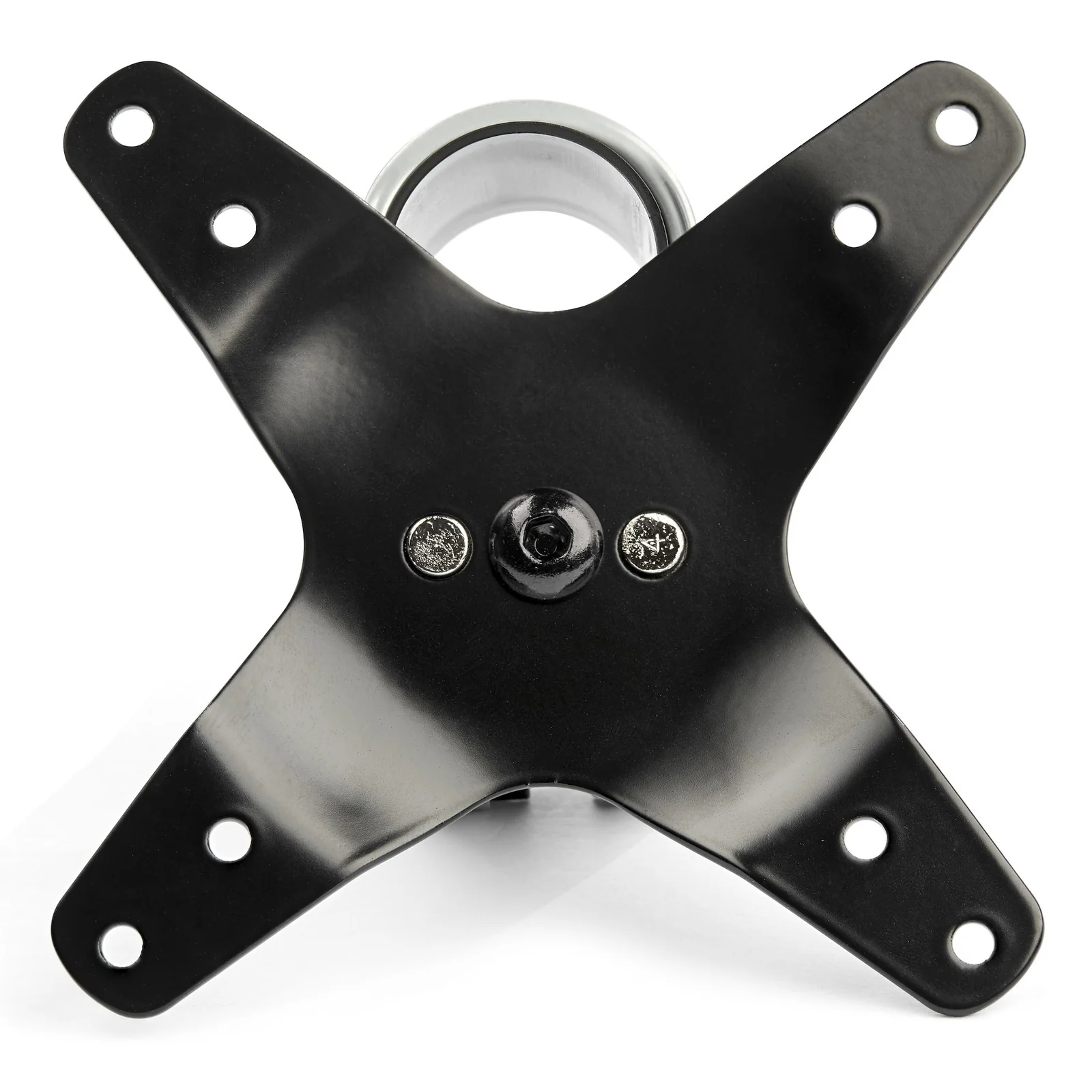 StarTech.com Bras de Support de Bureau pour Quatre Moniteurs - Support sur Mât Articulé/Réglable en Hauteur pour Écrans VESA 4 2x2 Jusqu'à 30"(11,2kg) - Inclinaison/Pivotement/Rotation - Pince en C/Anneau - Argent