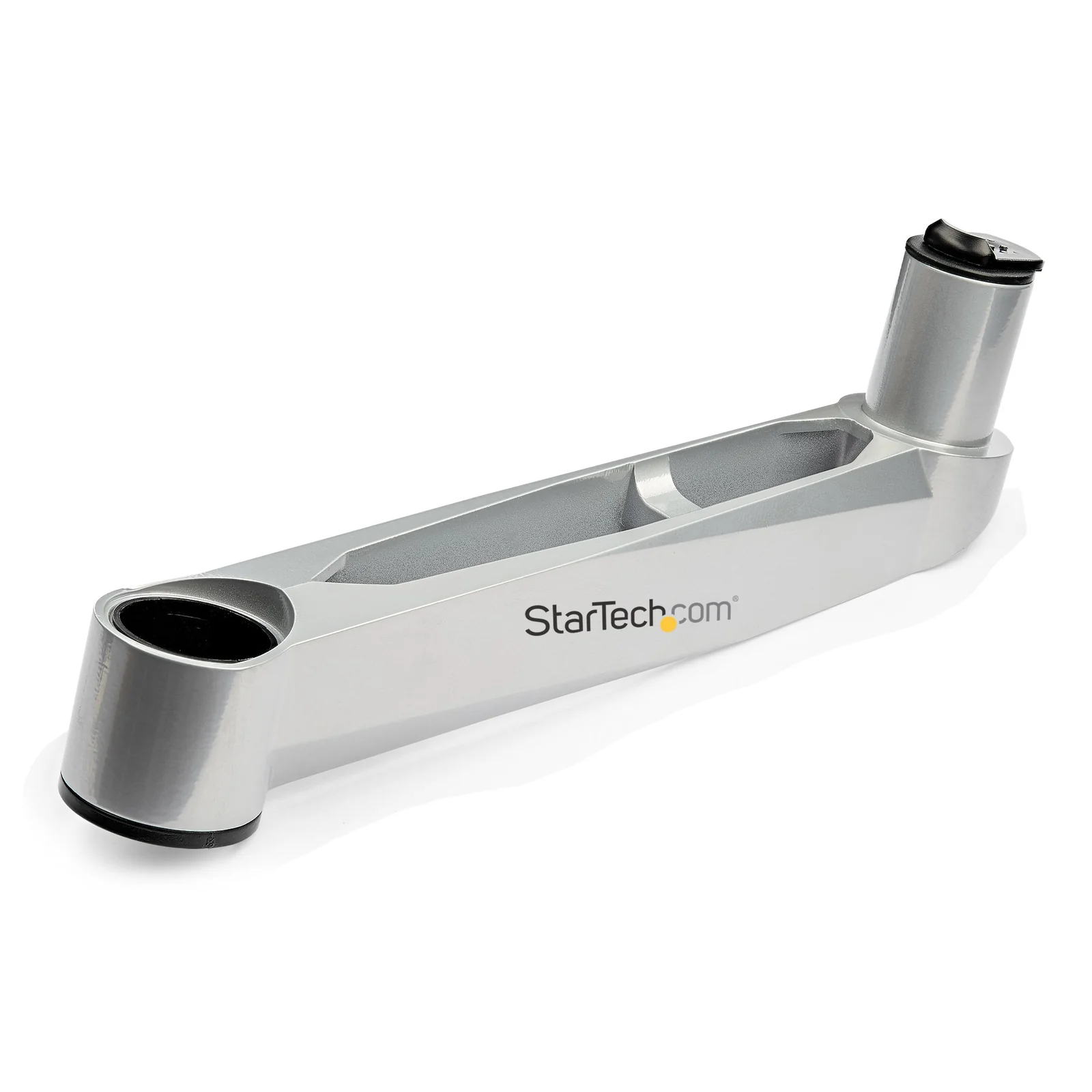 StarTech.com Bras de Support de Bureau pour Quatre Moniteurs - Support sur Mât Articulé/Réglable en Hauteur pour Écrans VESA 4 2x2 Jusqu'à 30"(11,2kg) - Inclinaison/Pivotement/Rotation - Pince en C/Anneau - Argent