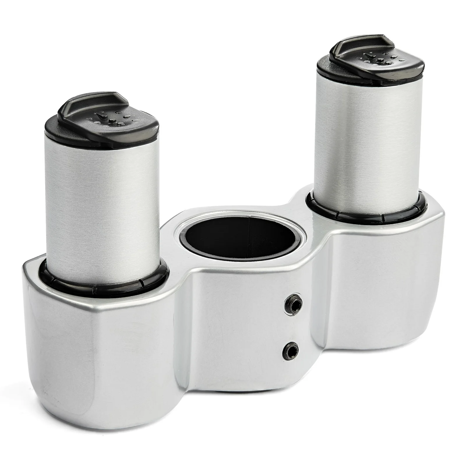 StarTech.com Bras de Support de Bureau pour Quatre Moniteurs - Support sur Mât Articulé/Réglable en Hauteur pour Écrans VESA 4 2x2 Jusqu'à 30"(11,2kg) - Inclinaison/Pivotement/Rotation - Pince en C/Anneau - Argent
