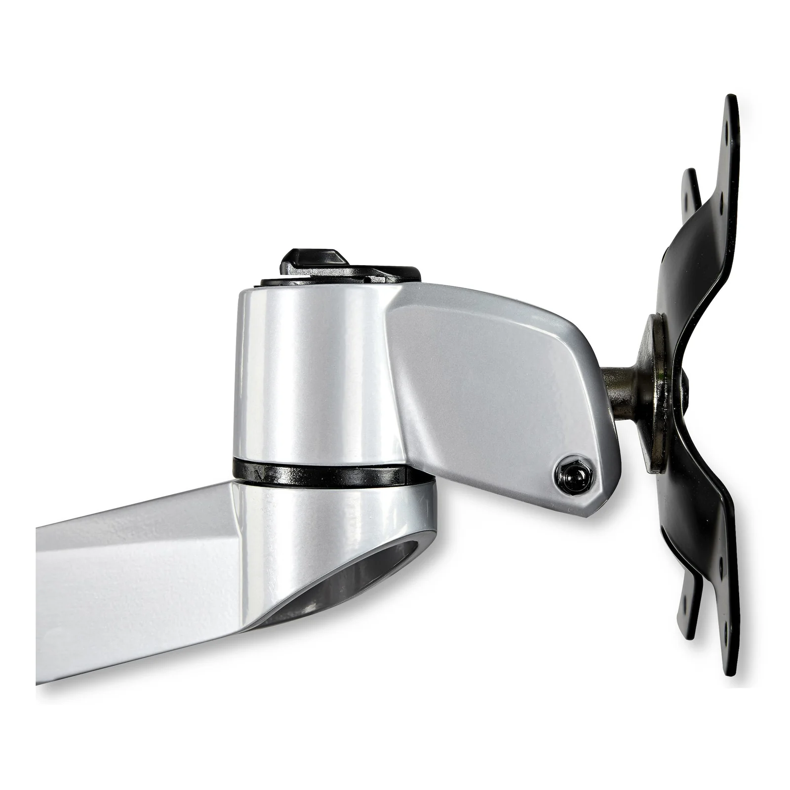 StarTech.com Bras de Support de Bureau pour Quatre Moniteurs - Support sur Mât Articulé/Réglable en Hauteur pour Écrans VESA 4 2x2 Jusqu'à 30"(11,2kg) - Inclinaison/Pivotement/Rotation - Pince en C/Anneau - Argent