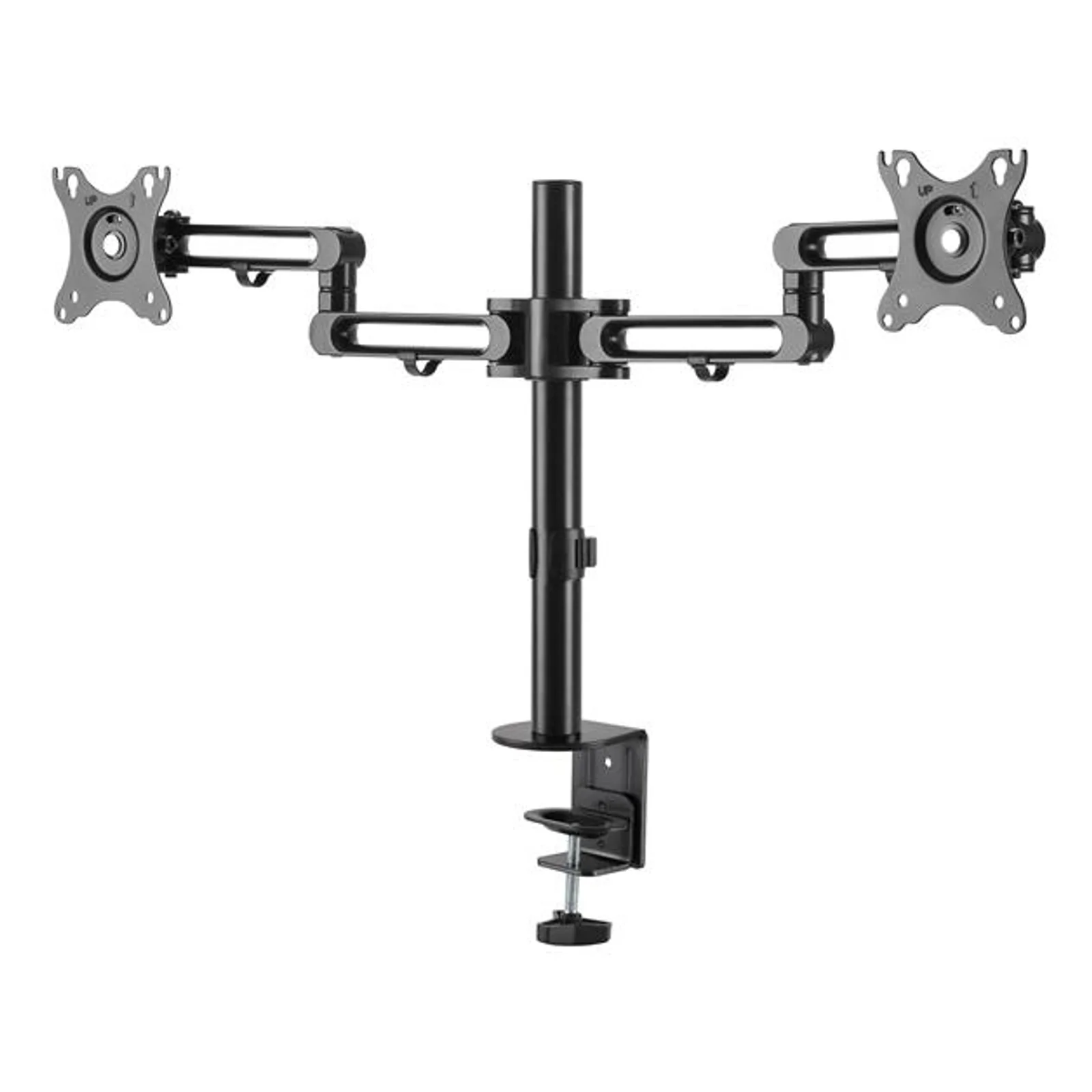 Bras double écran articulé en aluminium
