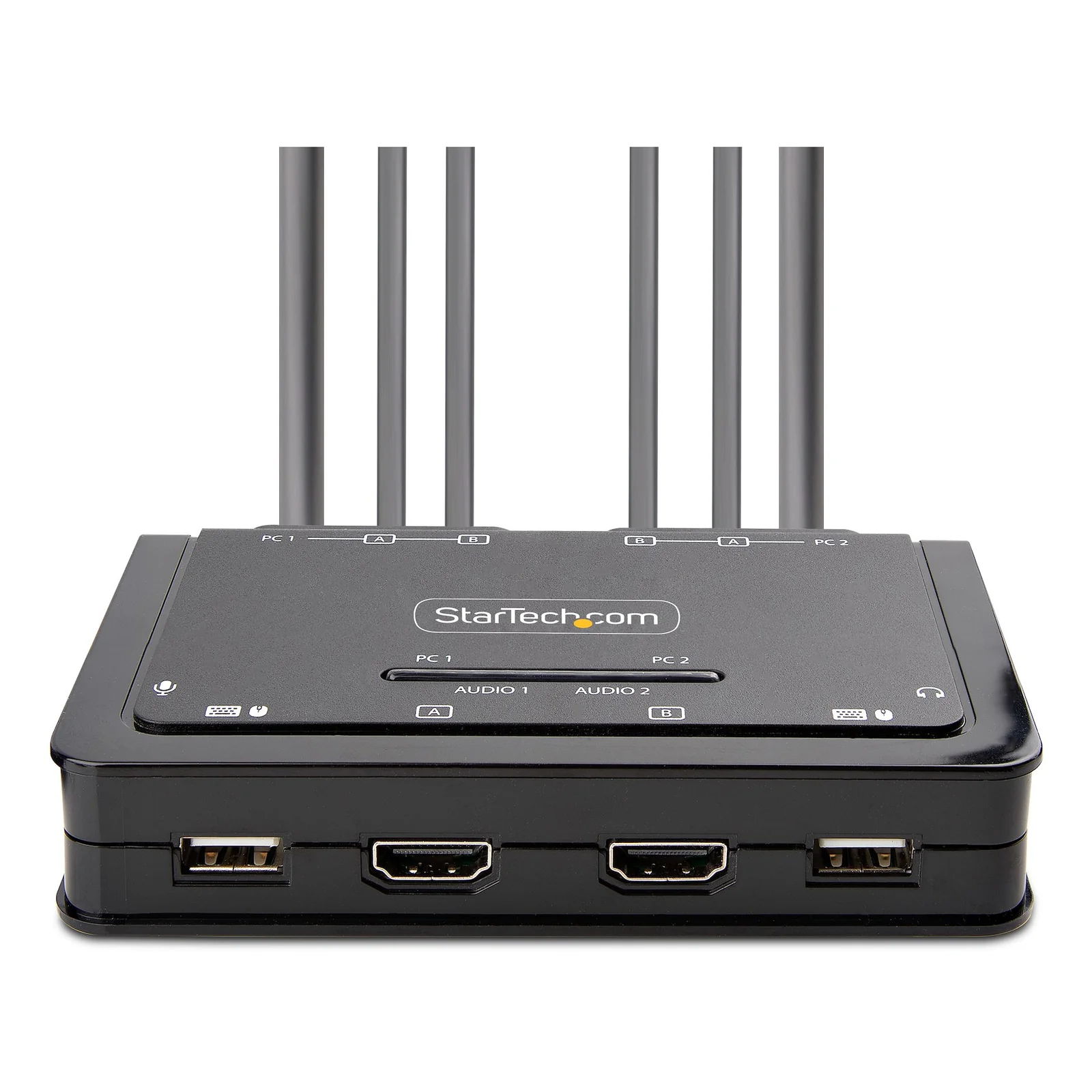 StarTech.com C2-DH46-UA2-CBL-KVM commutateur écran, clavier et souris Noir