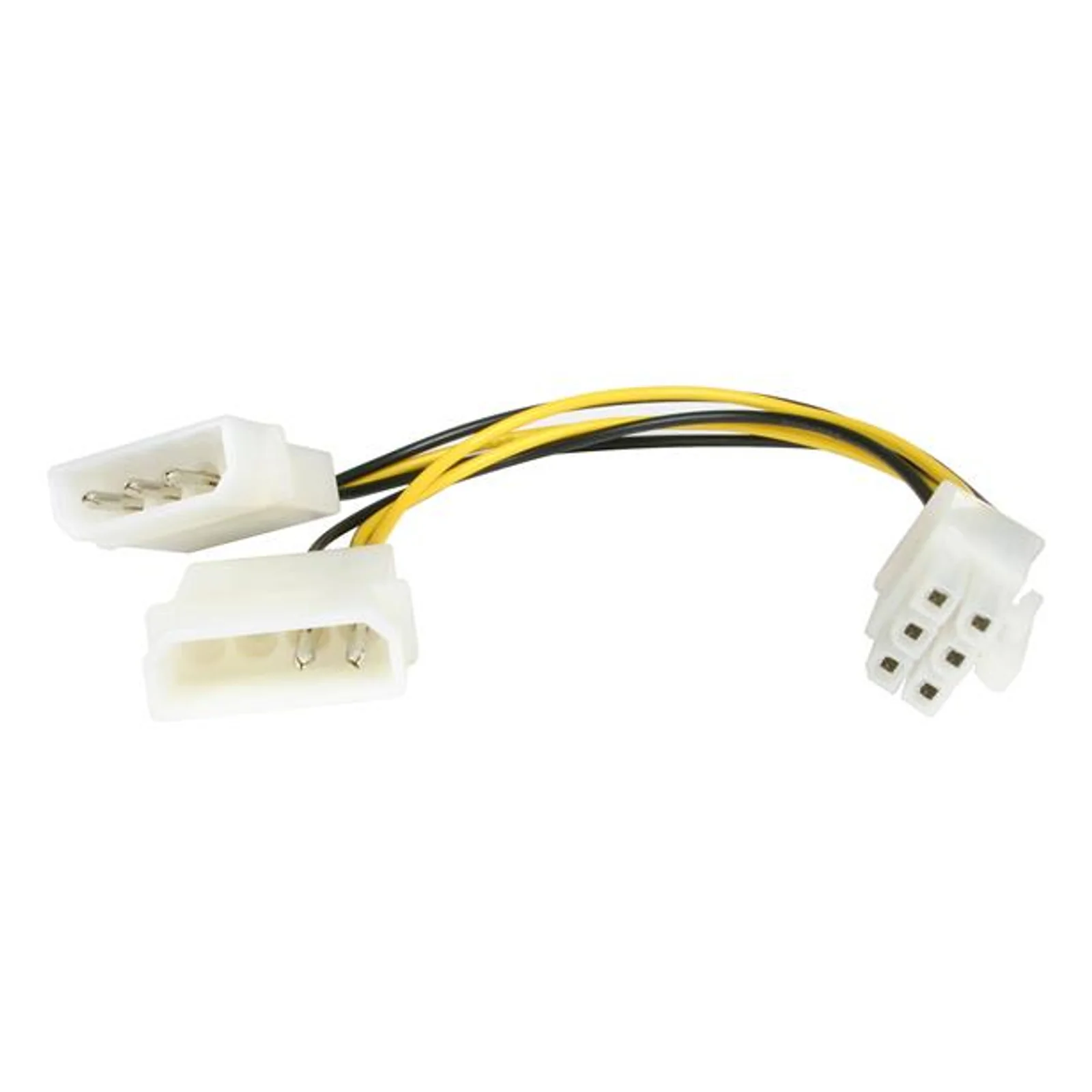 Câble adaptateur d'alimentation LP4 vers carte graphique PCI Express à 6 broches de 15 cm - M/M